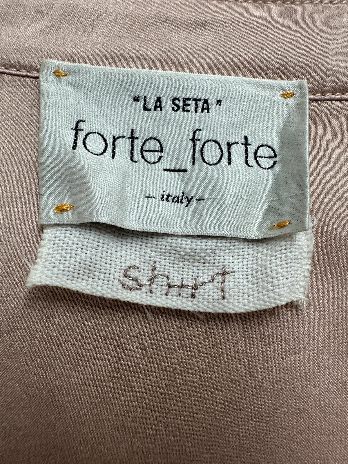 Forte_forte pink satin shirt - size 38
