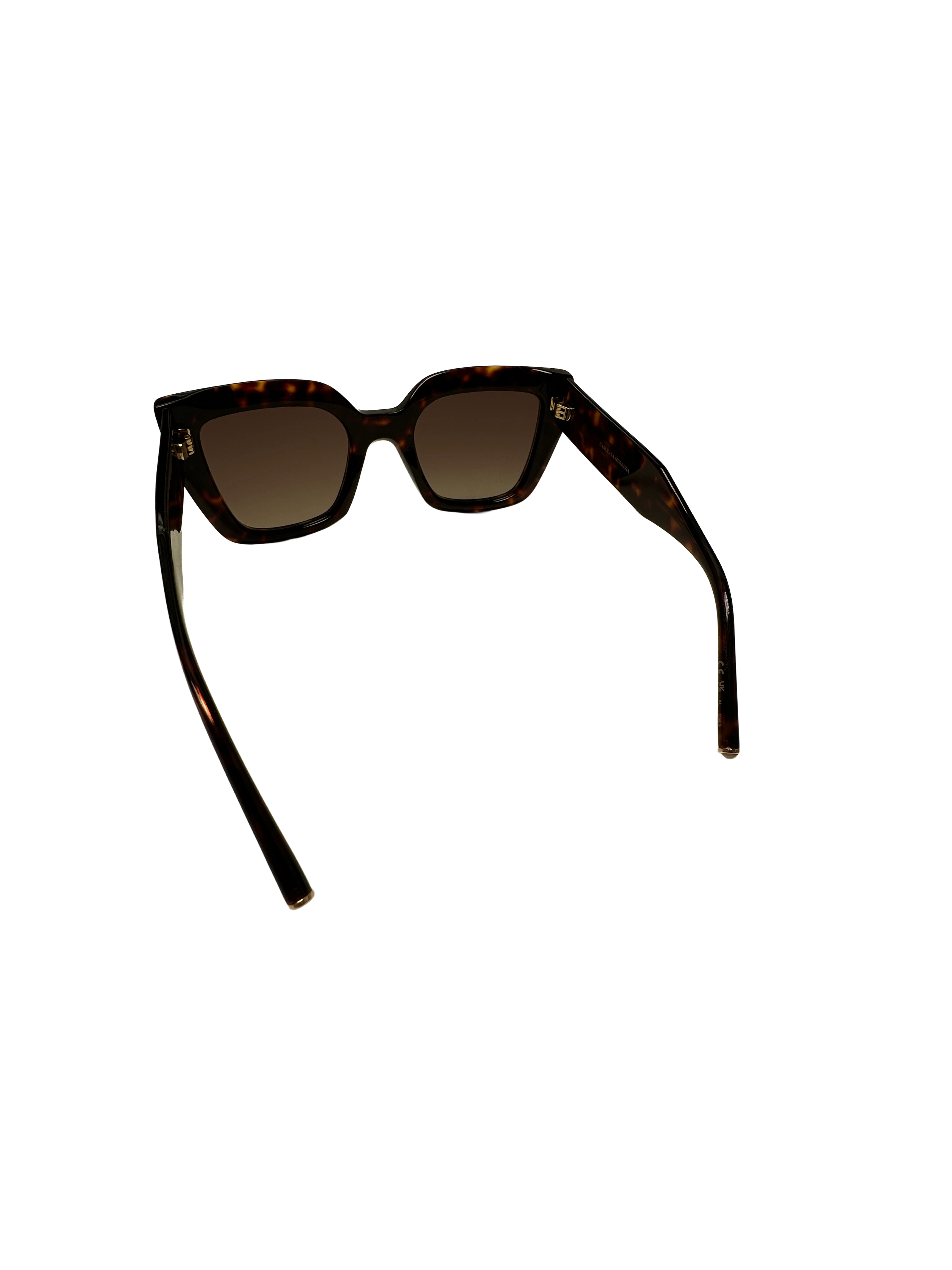 Carolina Herrera brown sunglasses with rhinestones