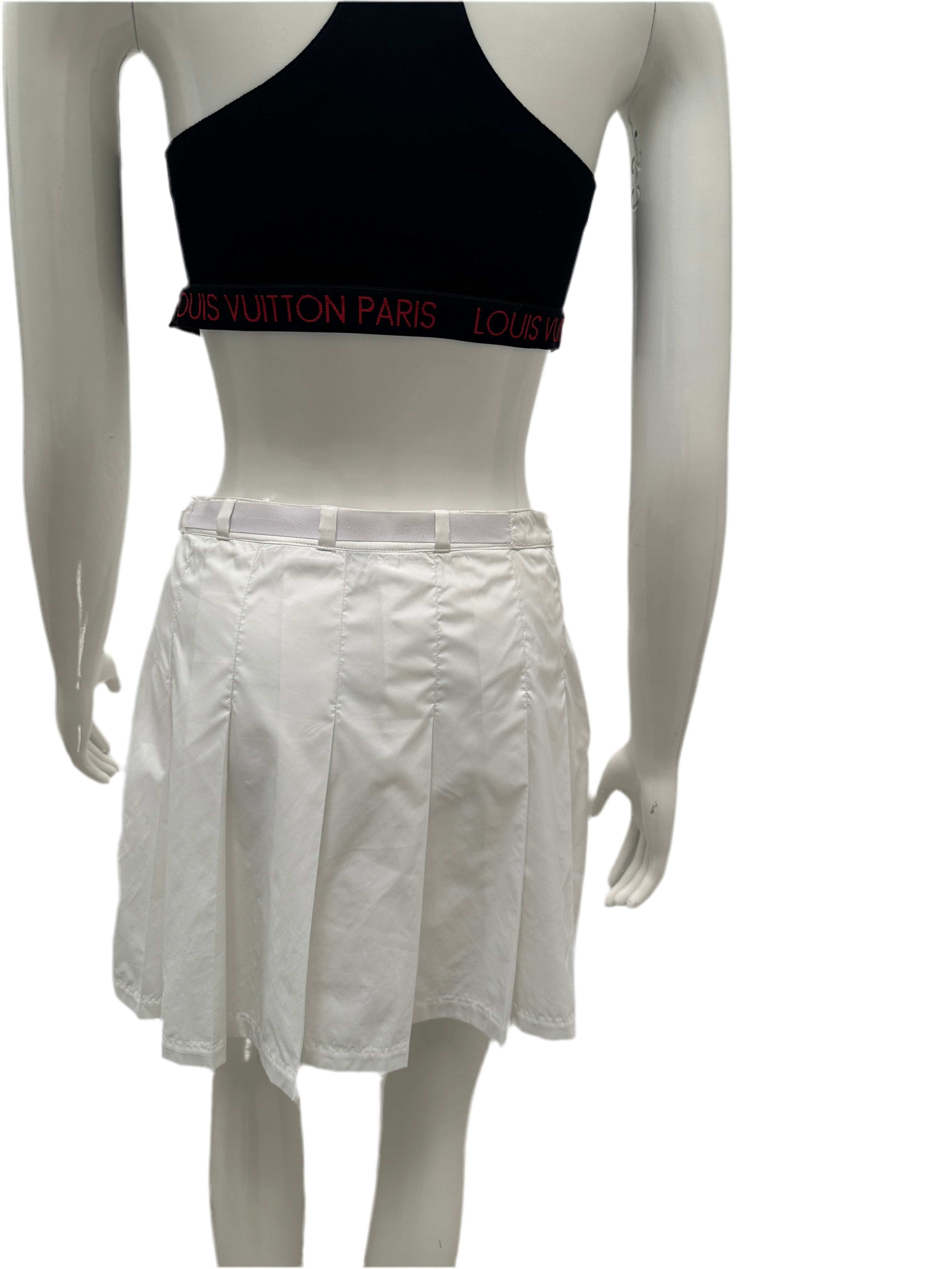 Dior white skirt silver belt - size 34