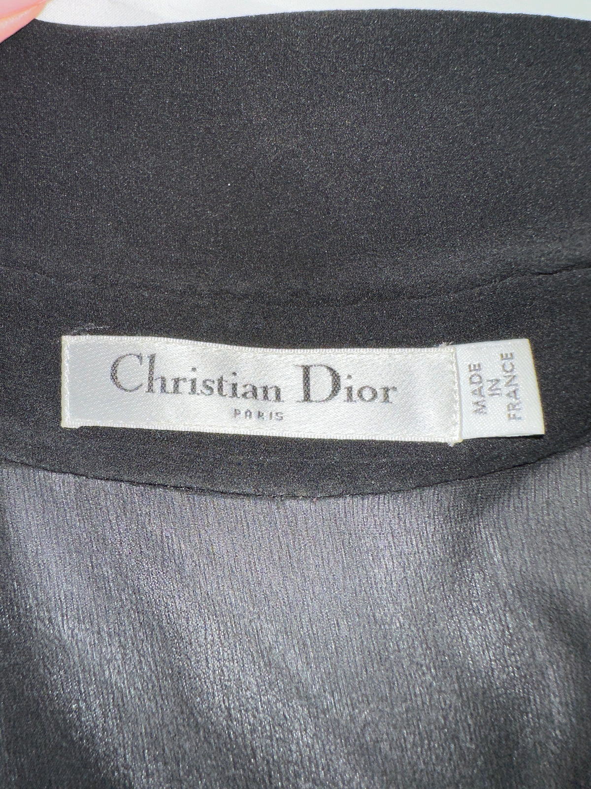 Dior jumpsuit shorts black shirt - size 34