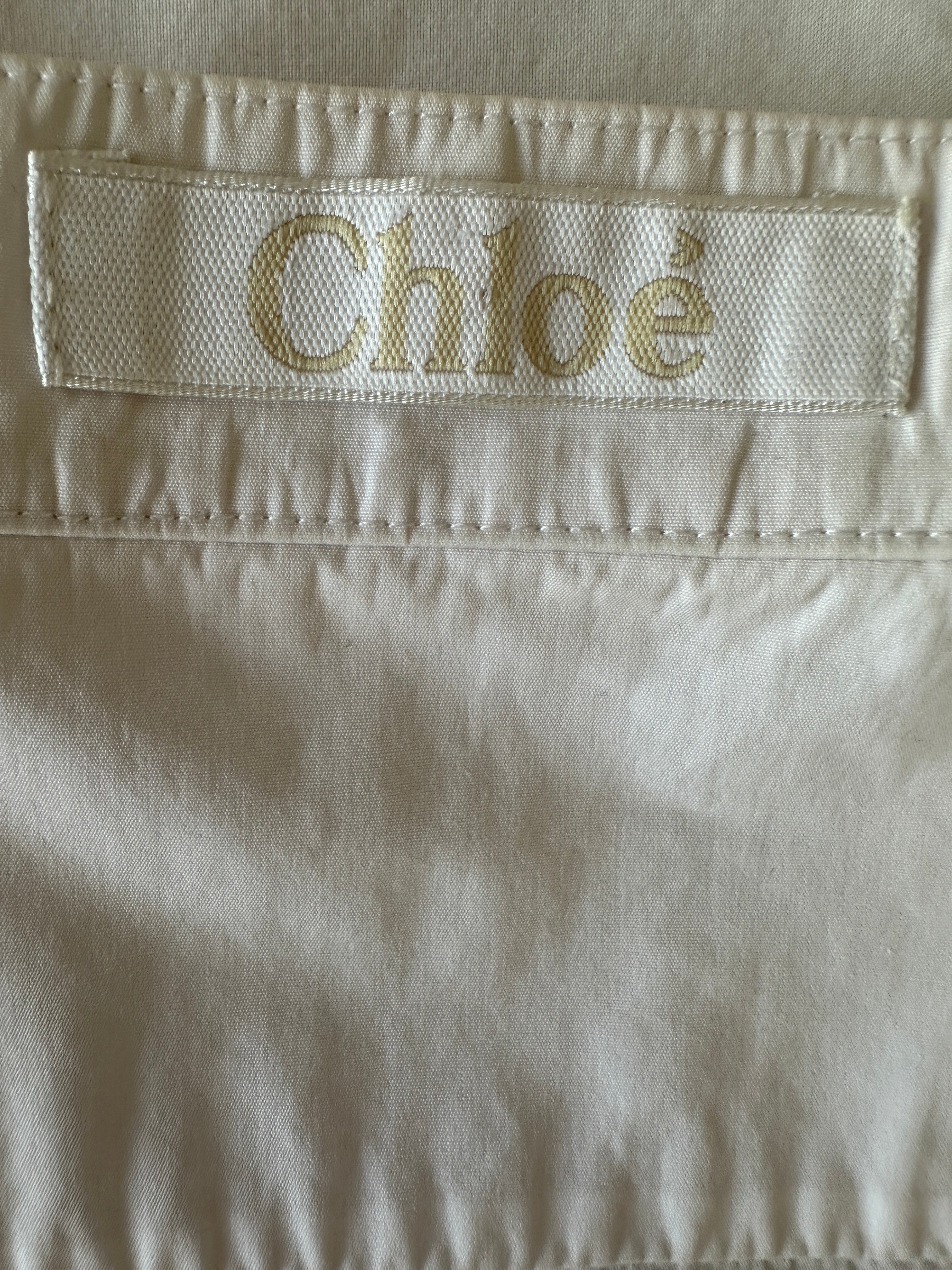 Chloé blouse croc top sleeveless - size 42