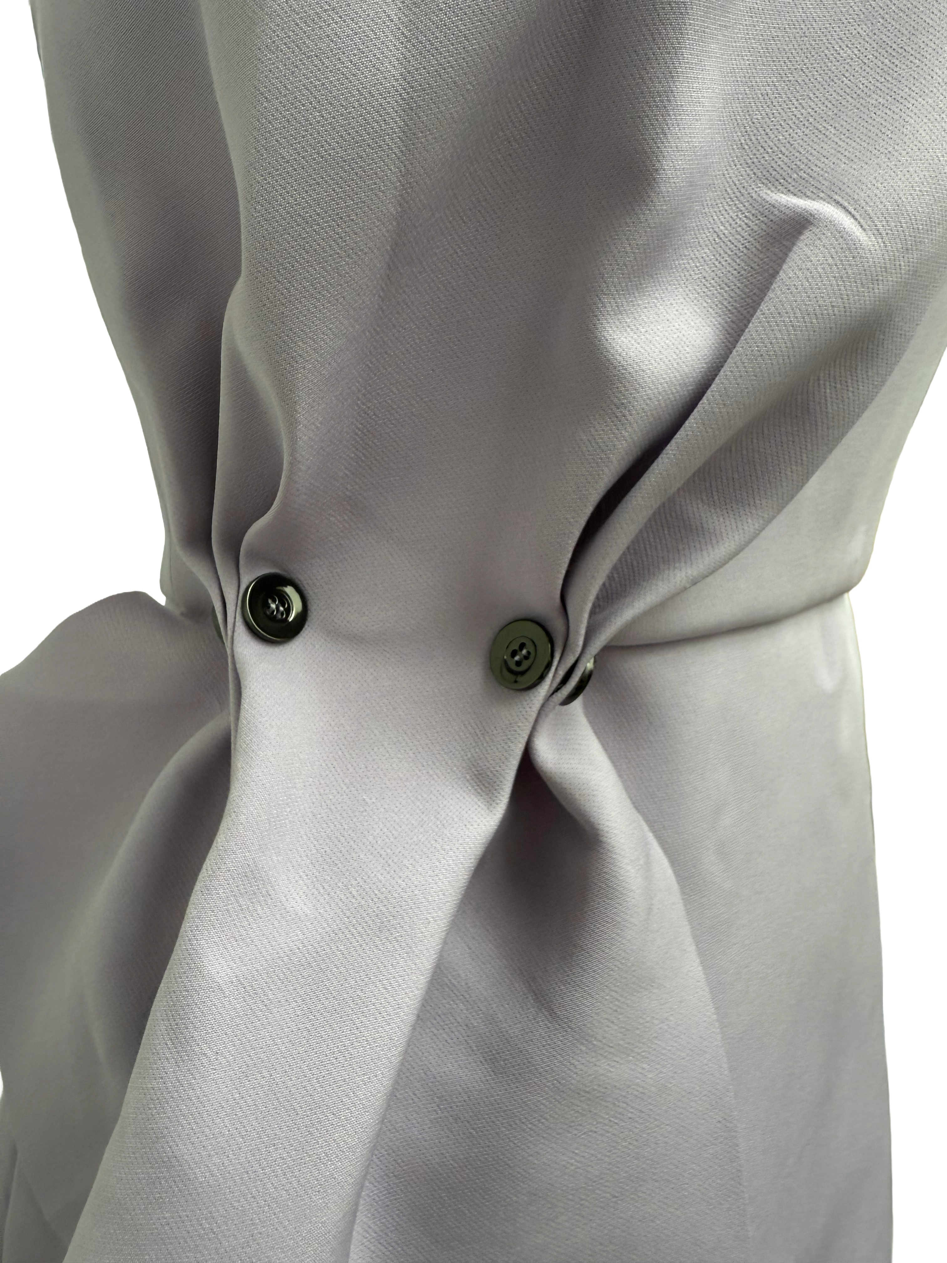 Rachel Gilbert draped sculptural gown lilac - size 36