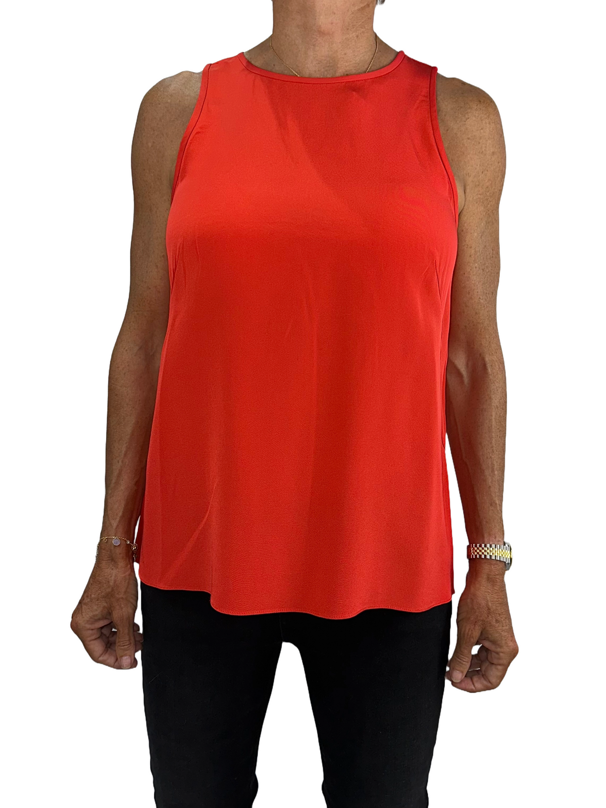 Tibi tank top orange - size 36