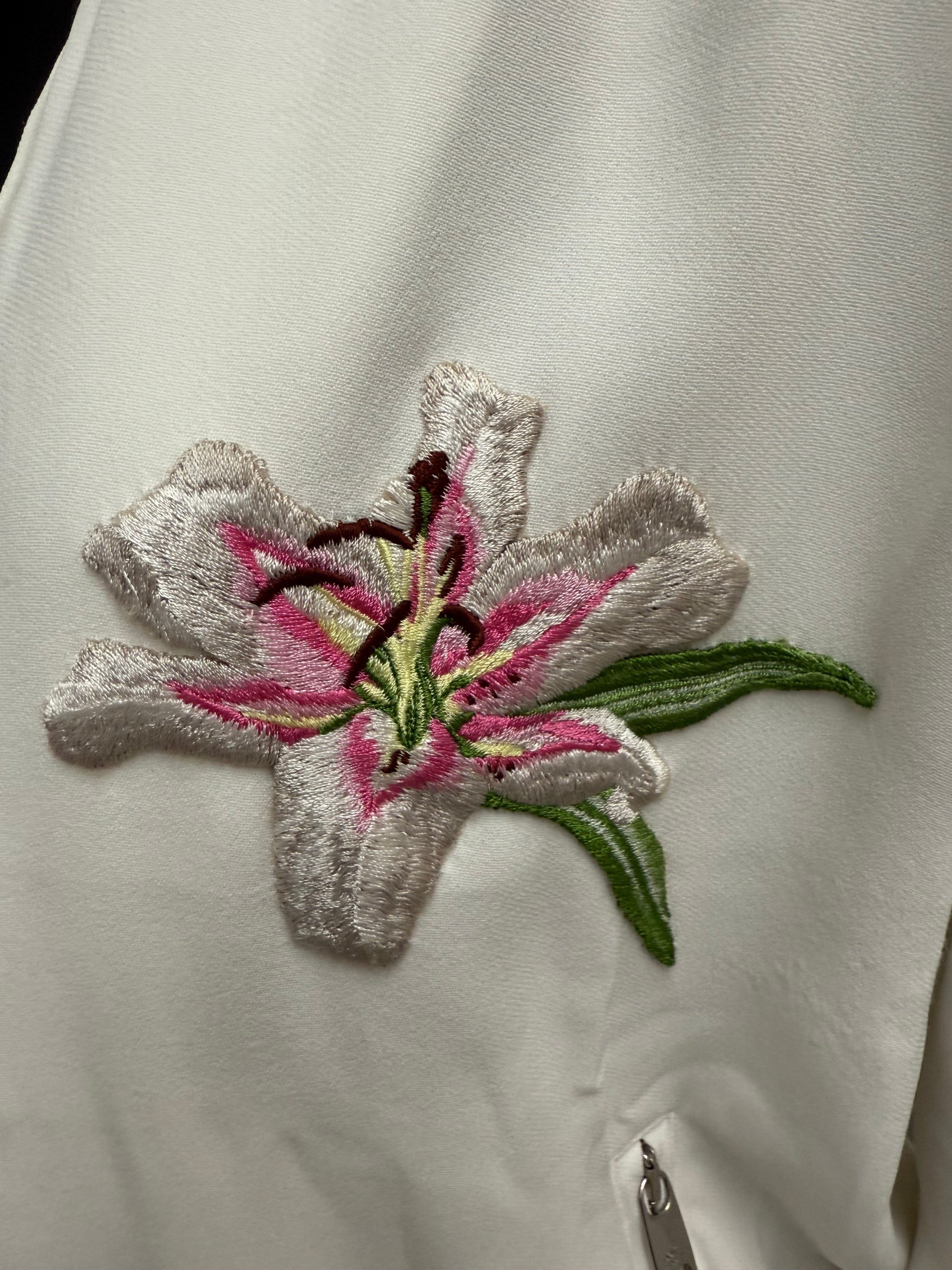 Dolce & Gabbana floral embroidered track jacket - size 38