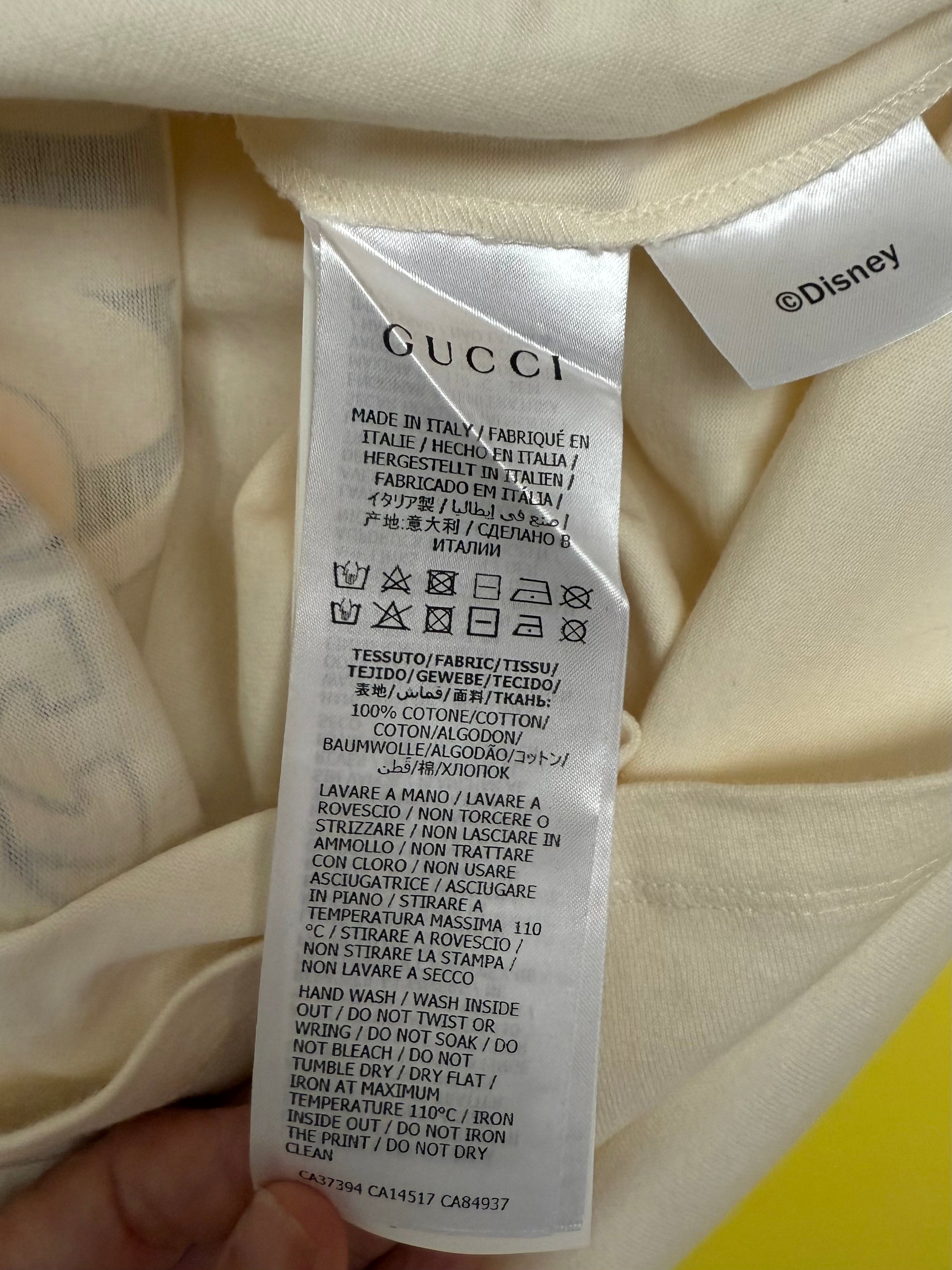 Gucci x Disney Mickey Mouse t-shirt ivory - size M