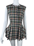Dior multicolor cotton bar dress vest - size 36