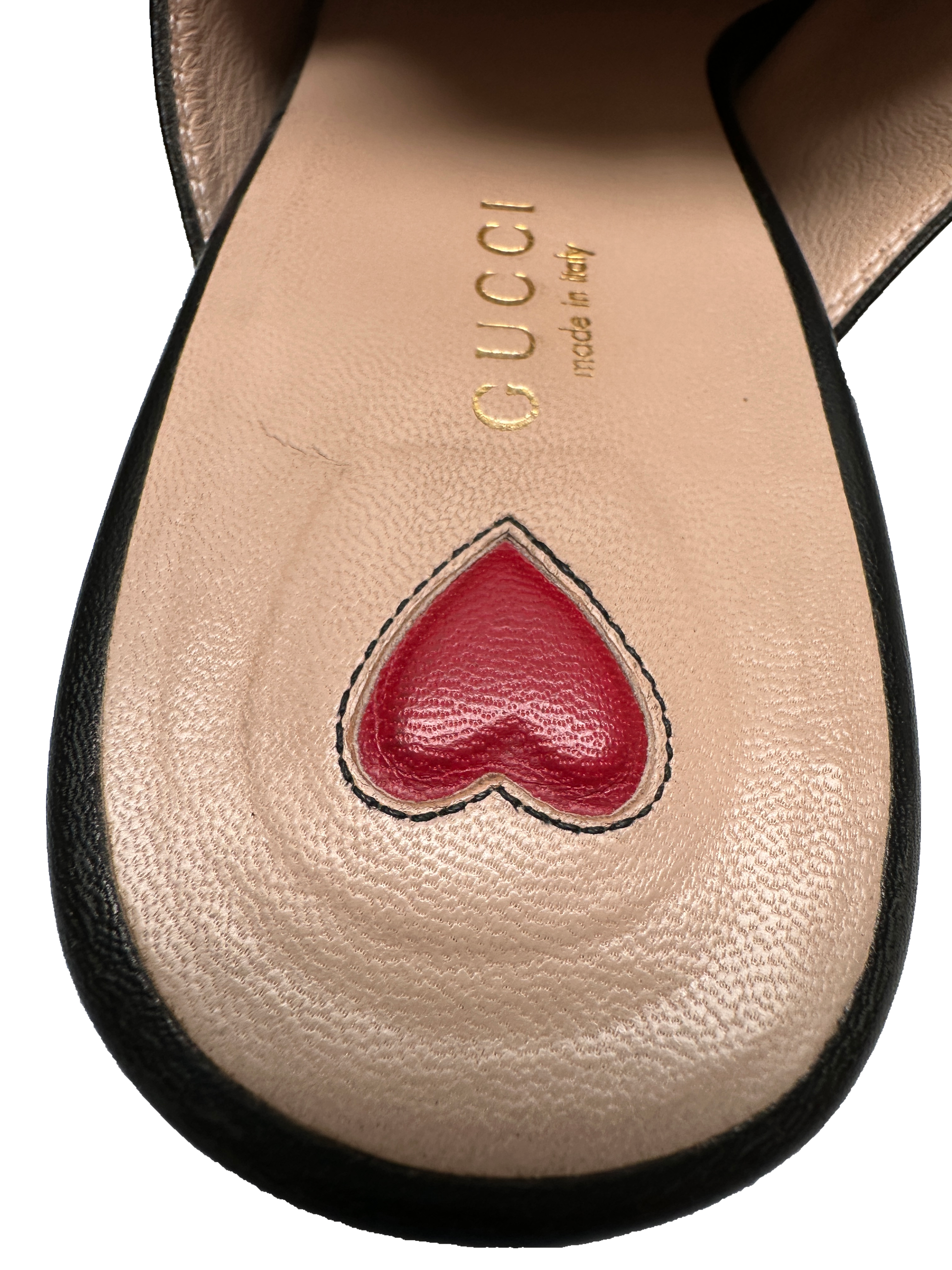 Gucci Princetown black mules - size 38