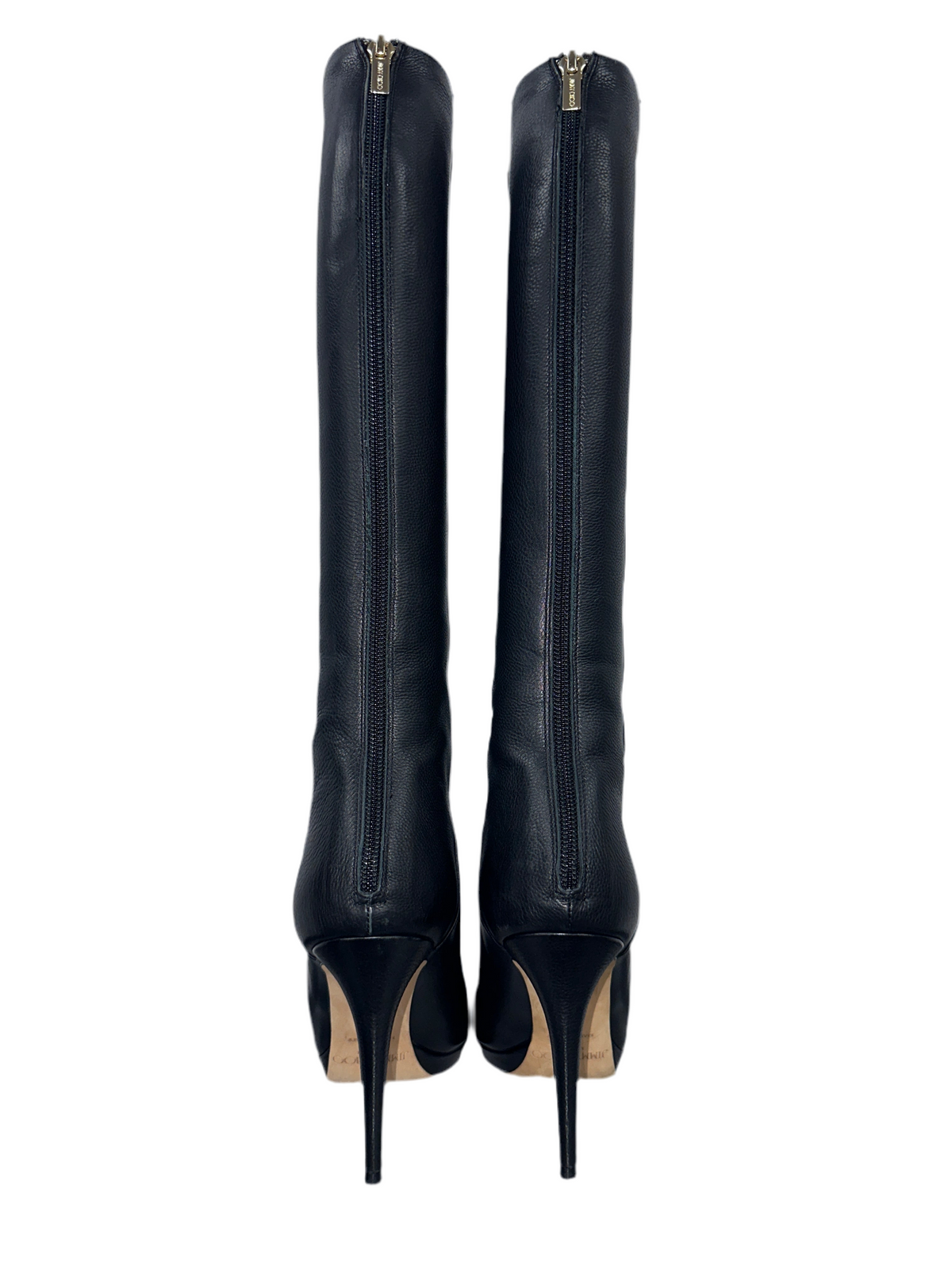 Jimmy Choo Glynn grainy calf leather boots  - size 36