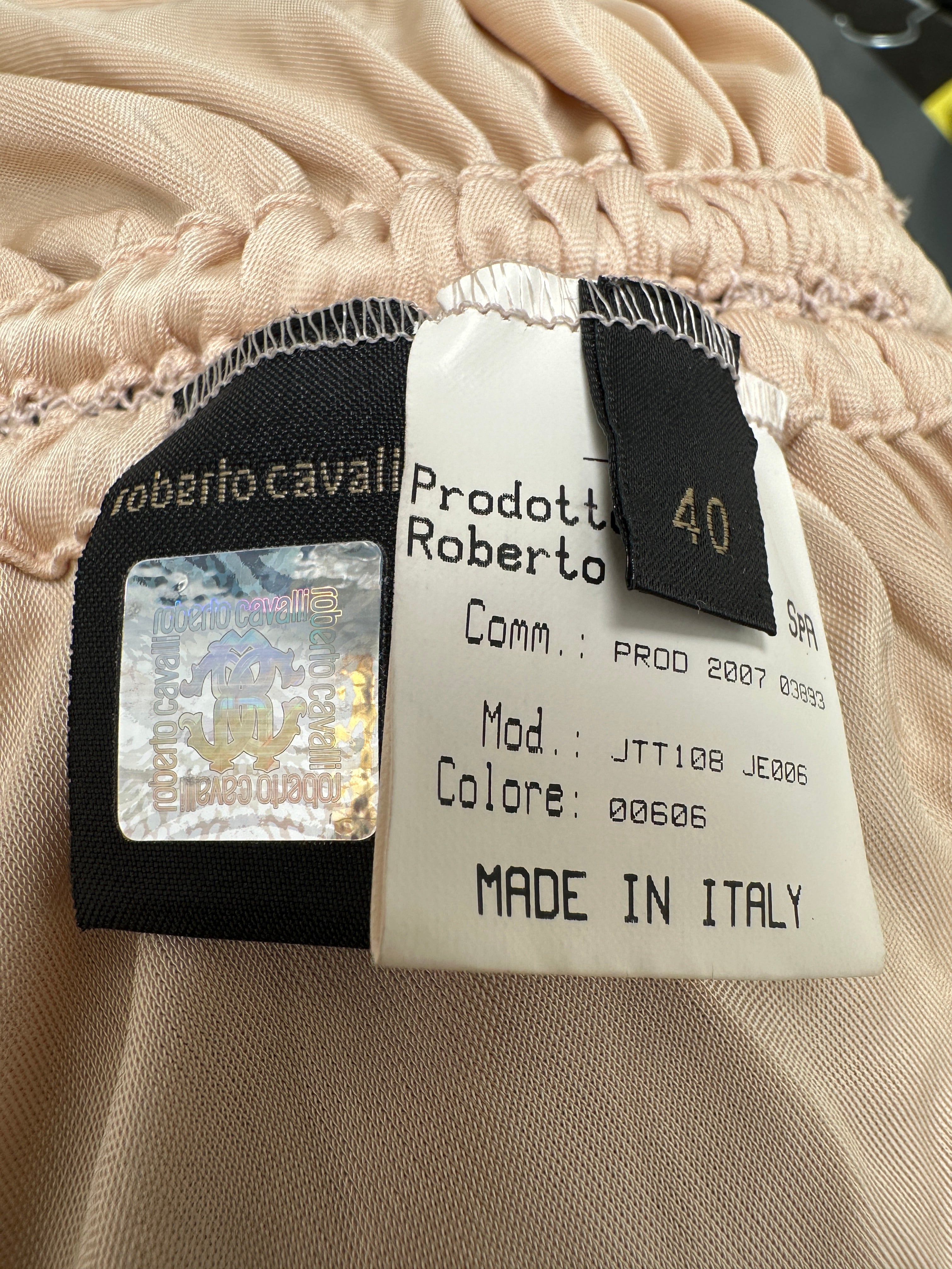 Roberto Cavalli nude dress - size 40