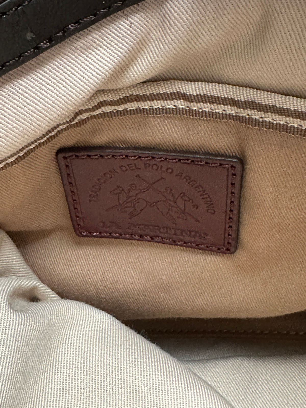 La Martina cream tote bag