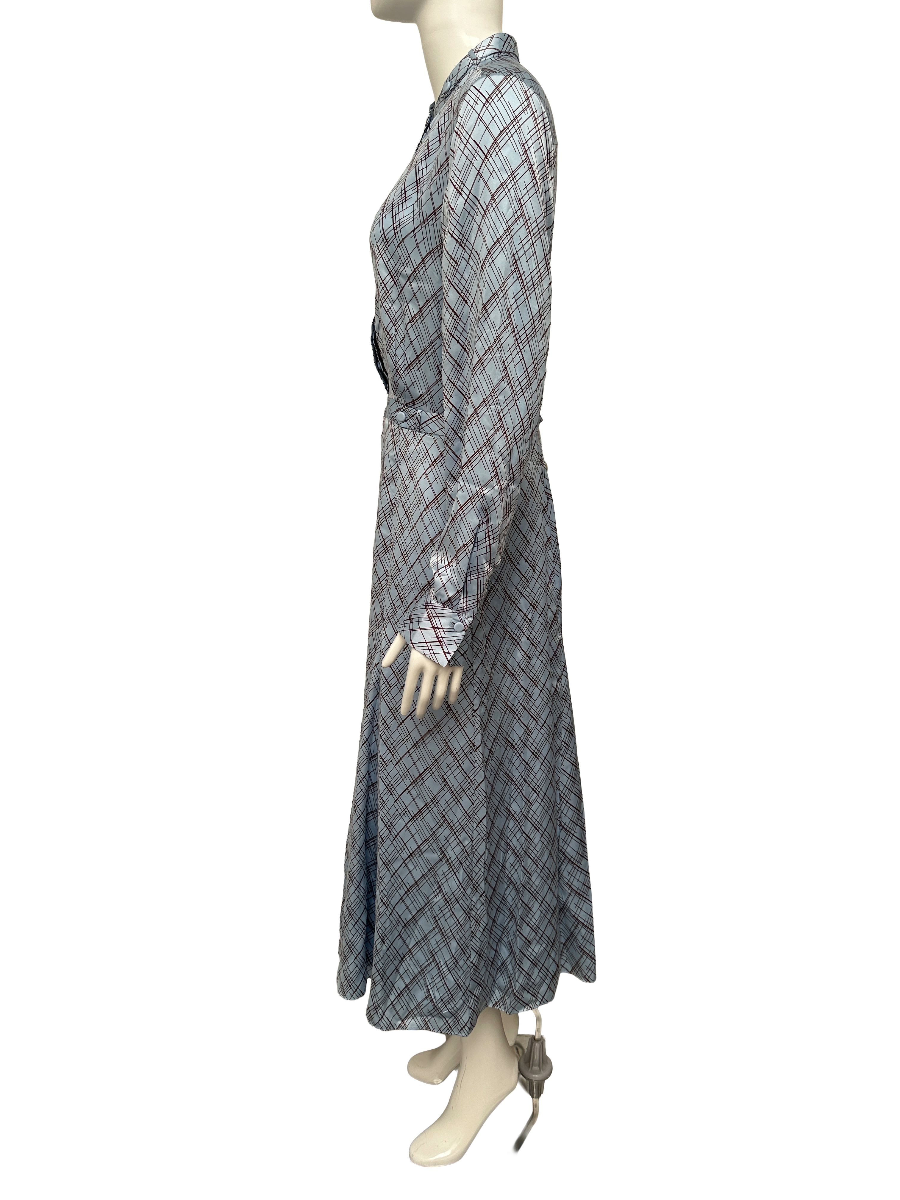 Equipment silk printed midi dress - size 40