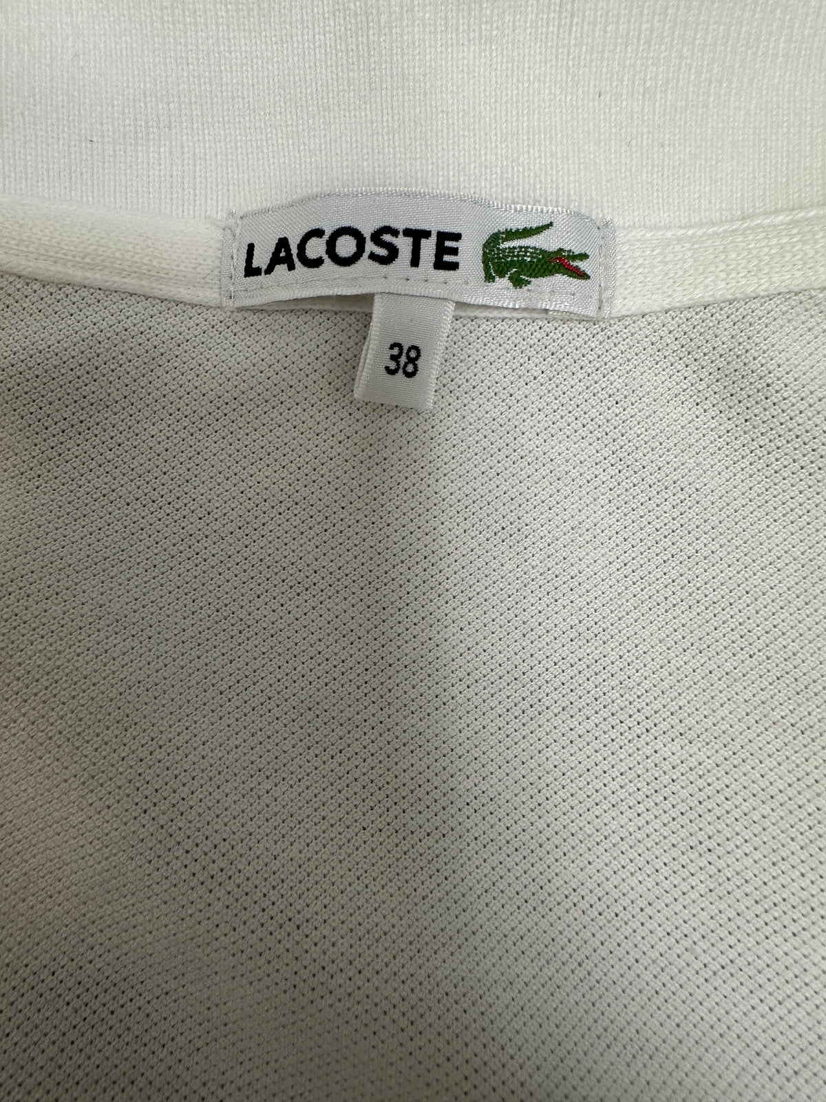 Lacoste white polo dress - size 38
