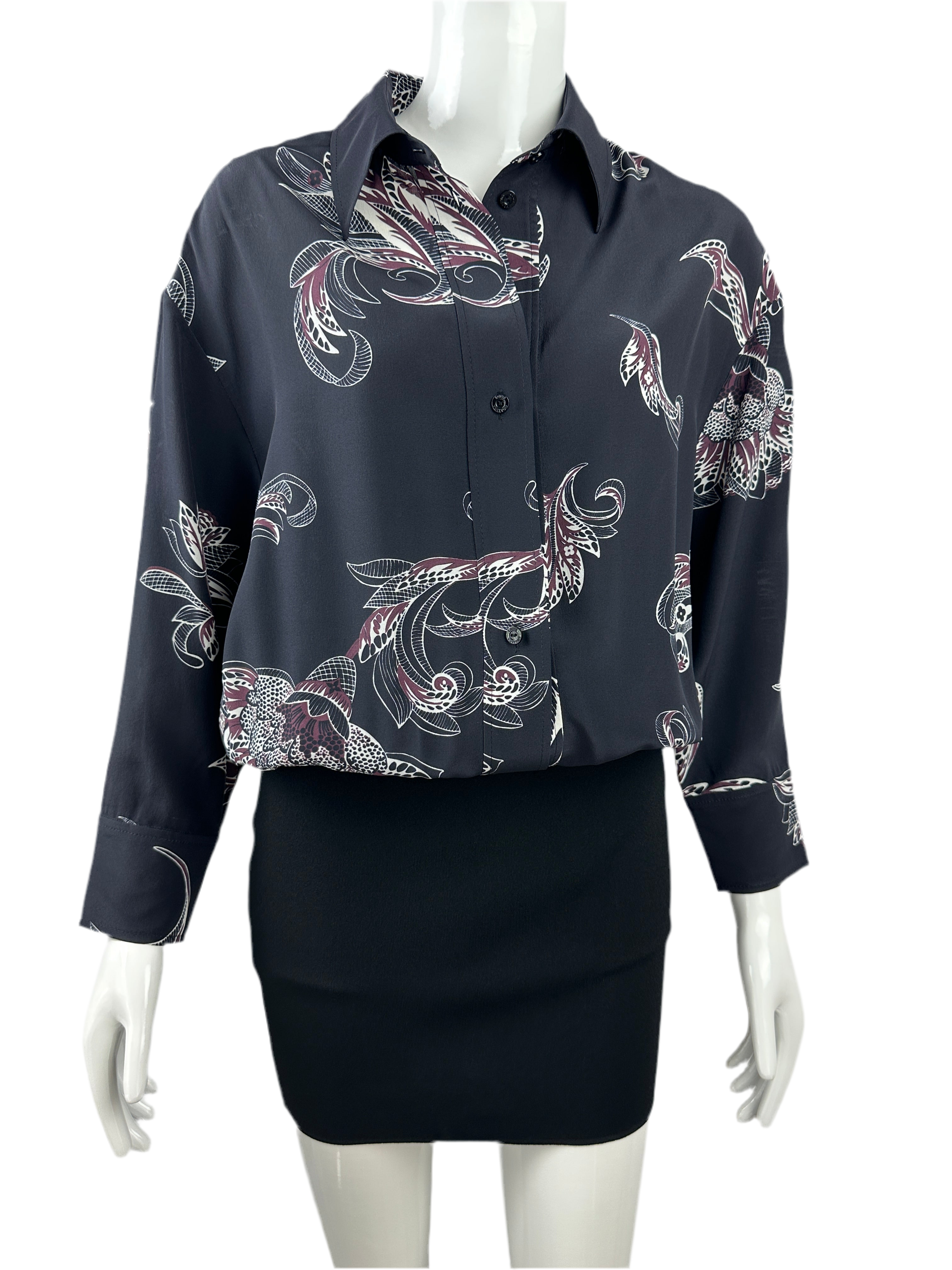 Louis Vuitton two-material dress, shirt on top, tight-fitting on bottom - size 34