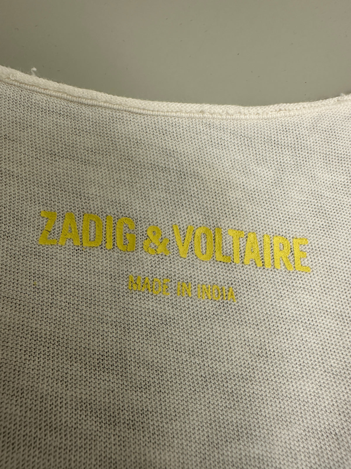 Zadig & Voltaire white " muse" tank top - size 38
