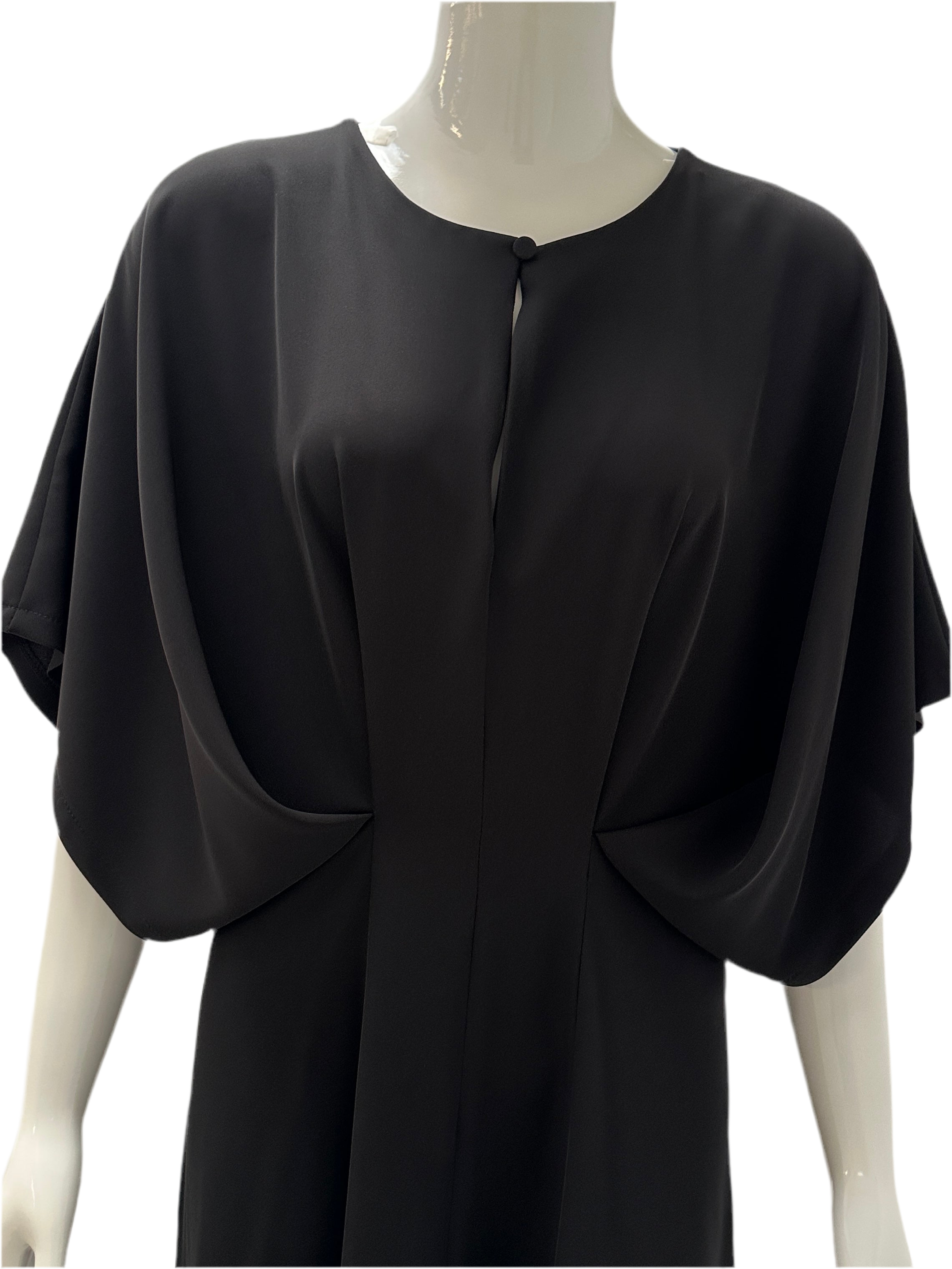 Imperial Belted black maxi dress - size 38