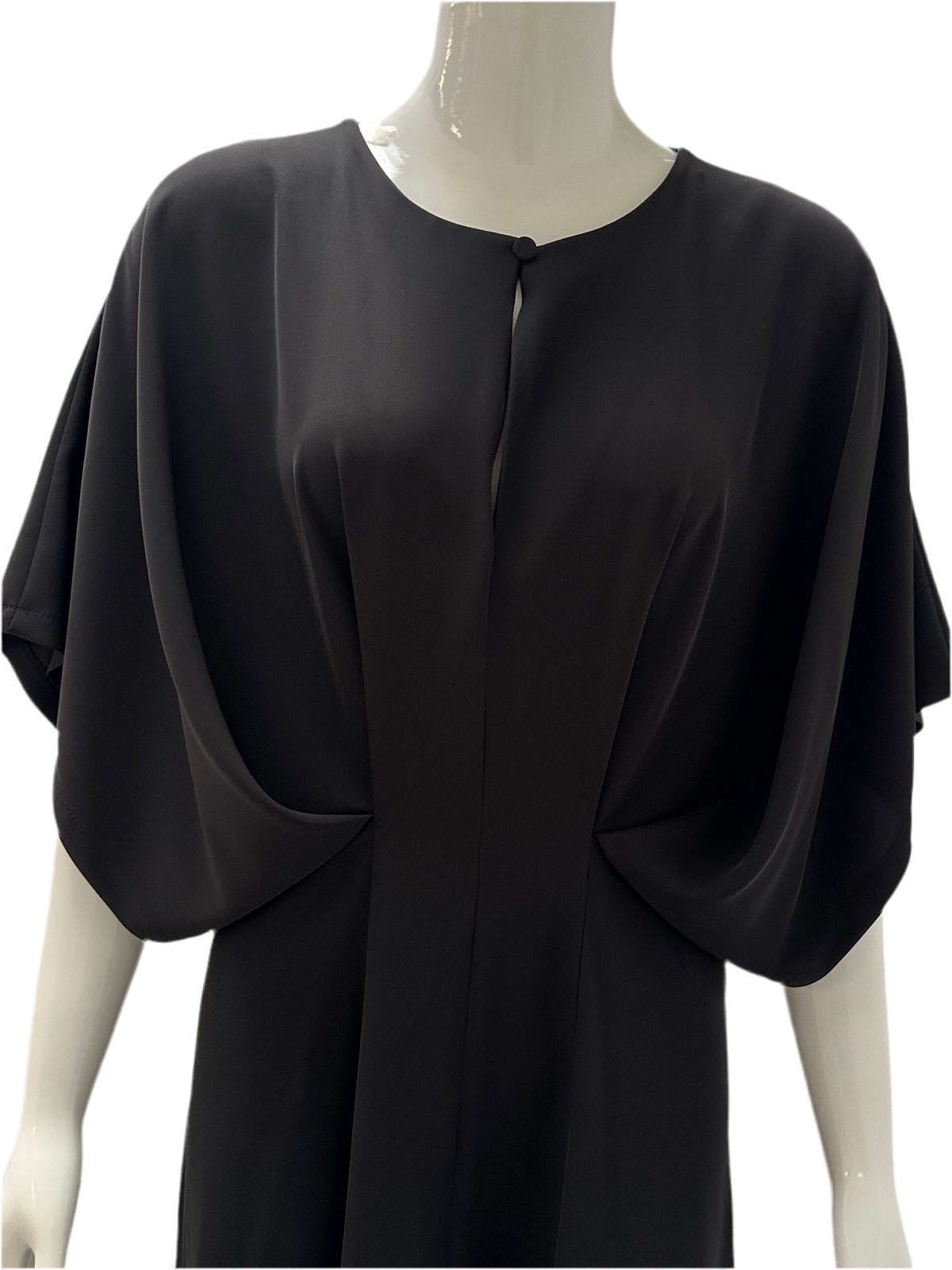 Imperial Belted black maxi dress - size 38