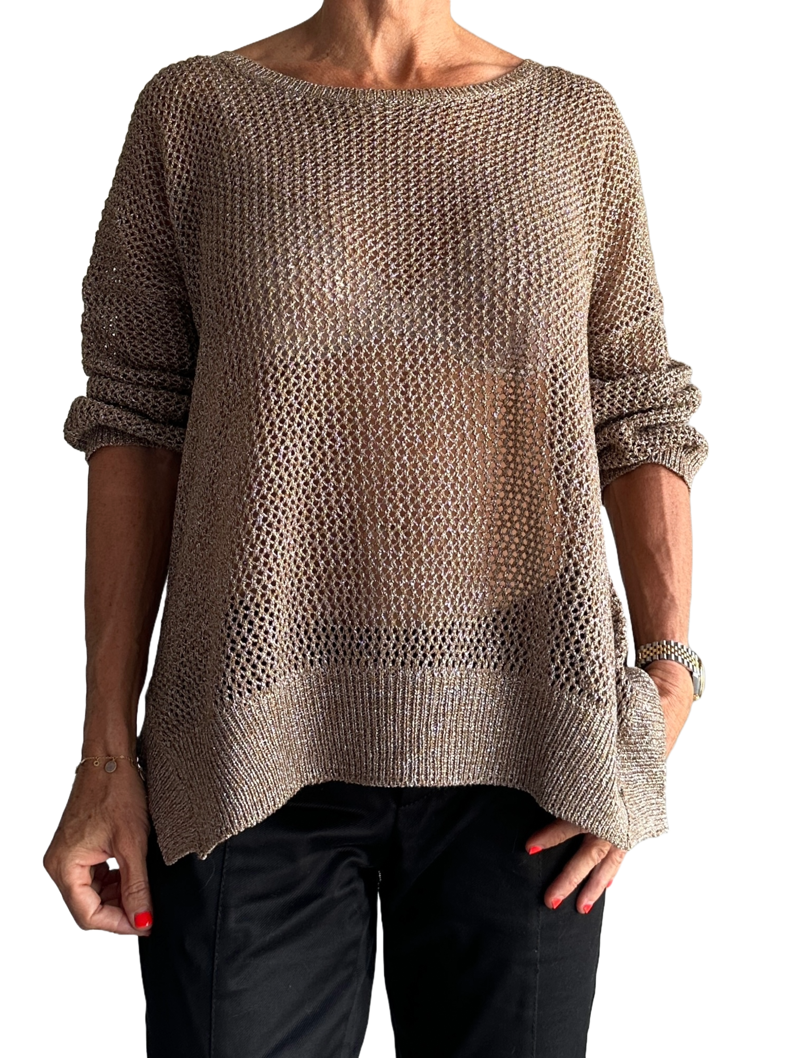 Gerard Darel large knit sweater - size 36