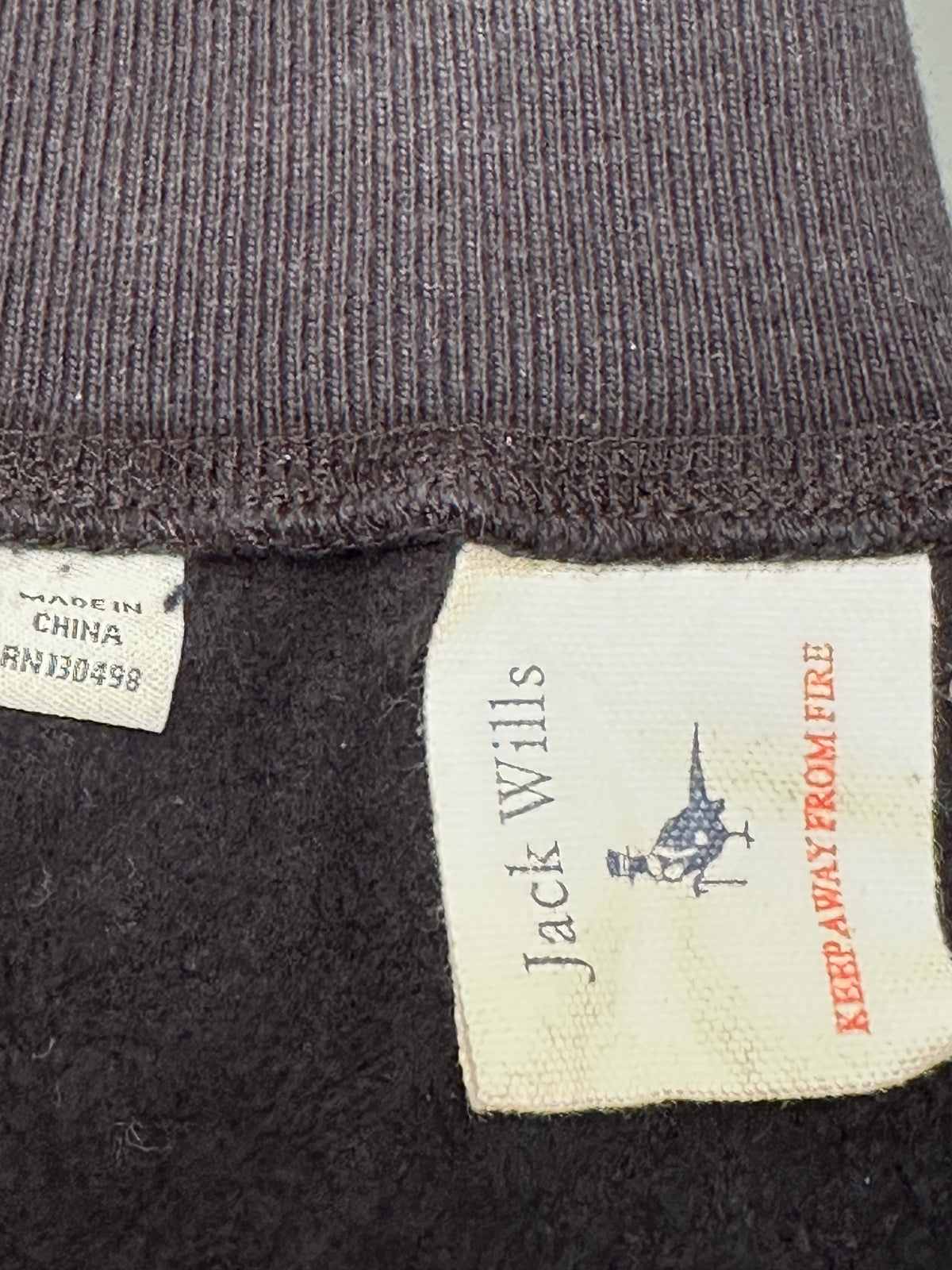Jack Wills black jogging with white details - size 36