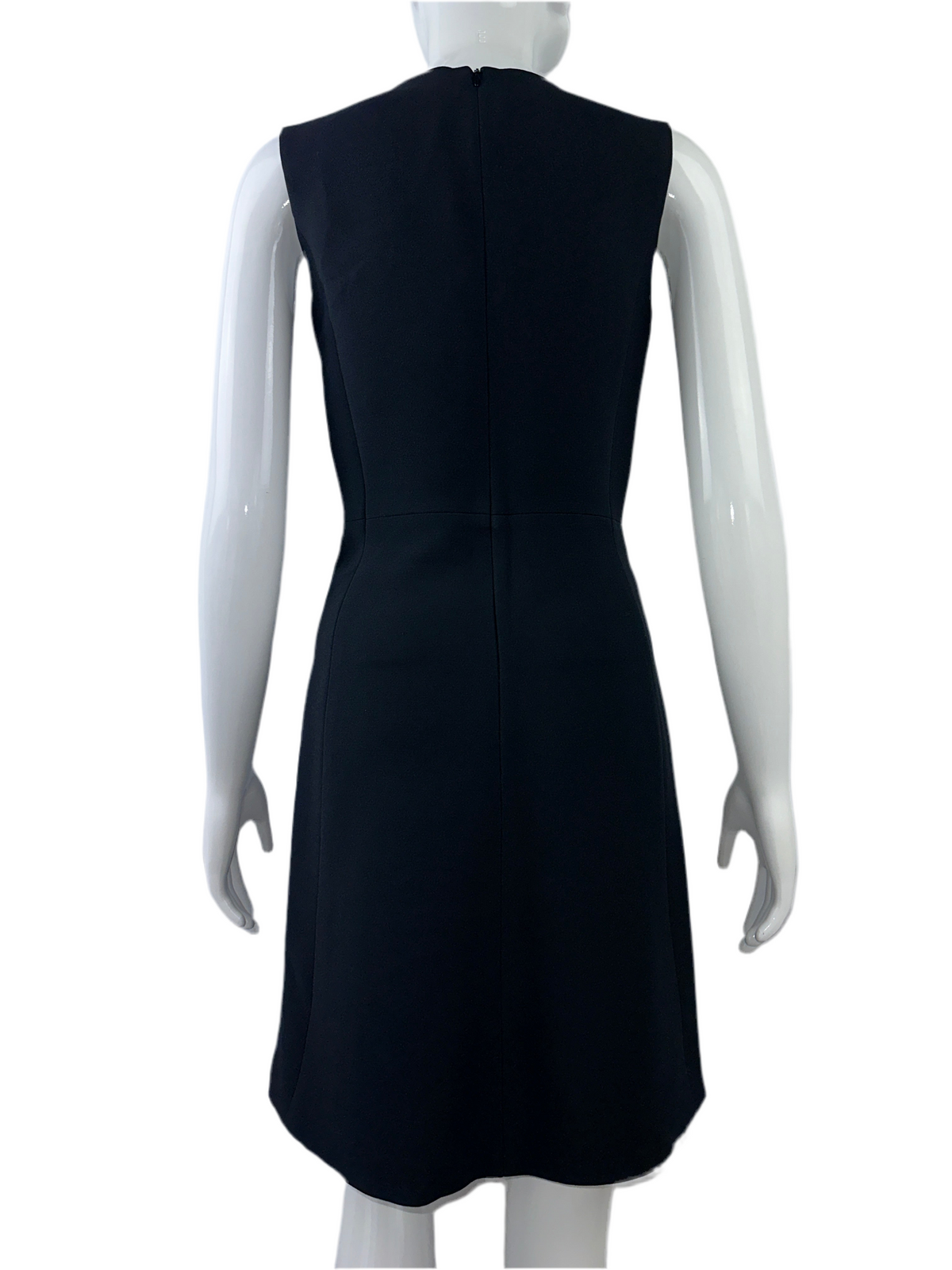 Dior black dress with transparent lace bib - size 36