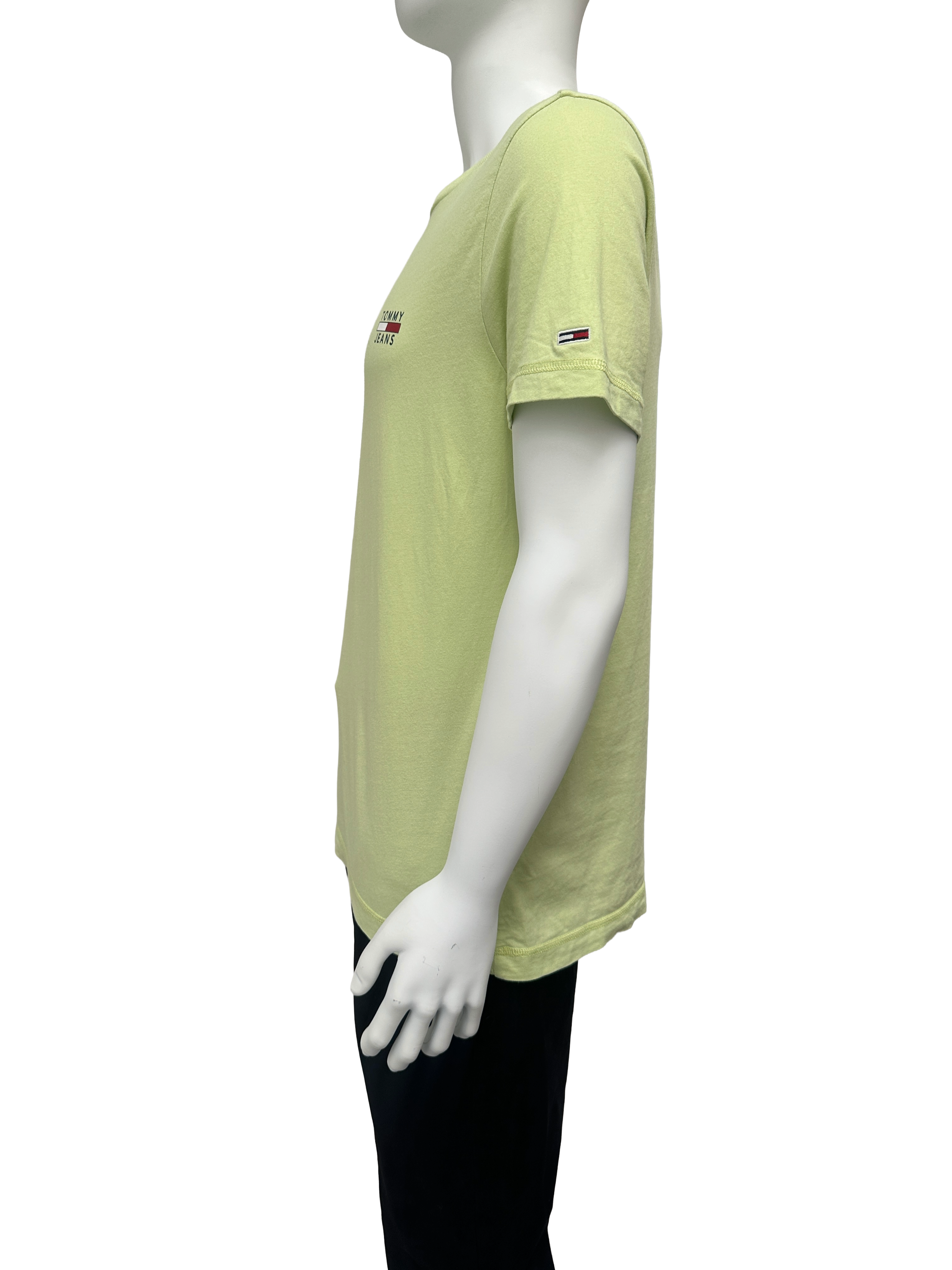 Tommy Jeans light green logo t-shirt - size L