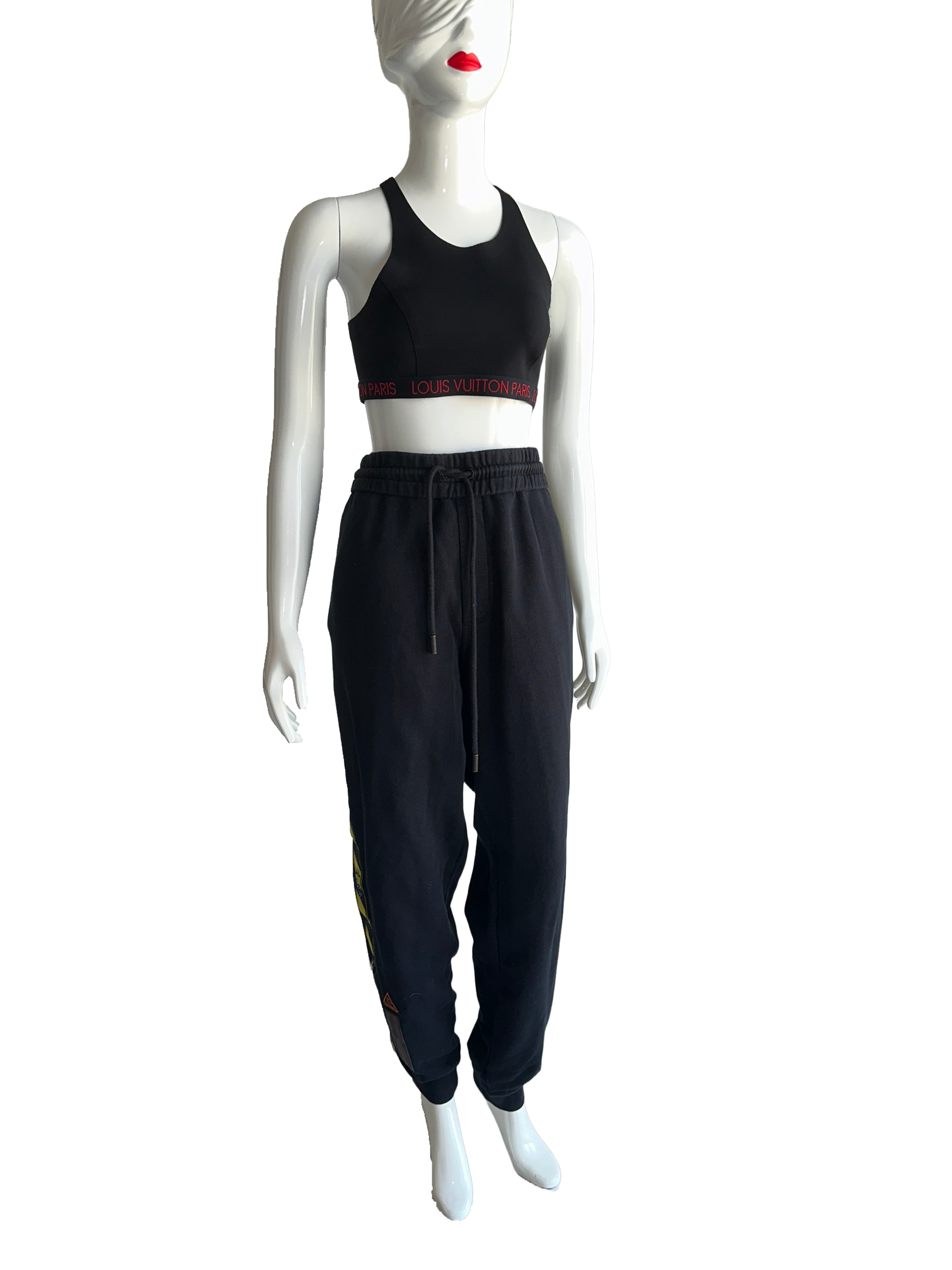 Off-White black jogging suit with side band - size 42