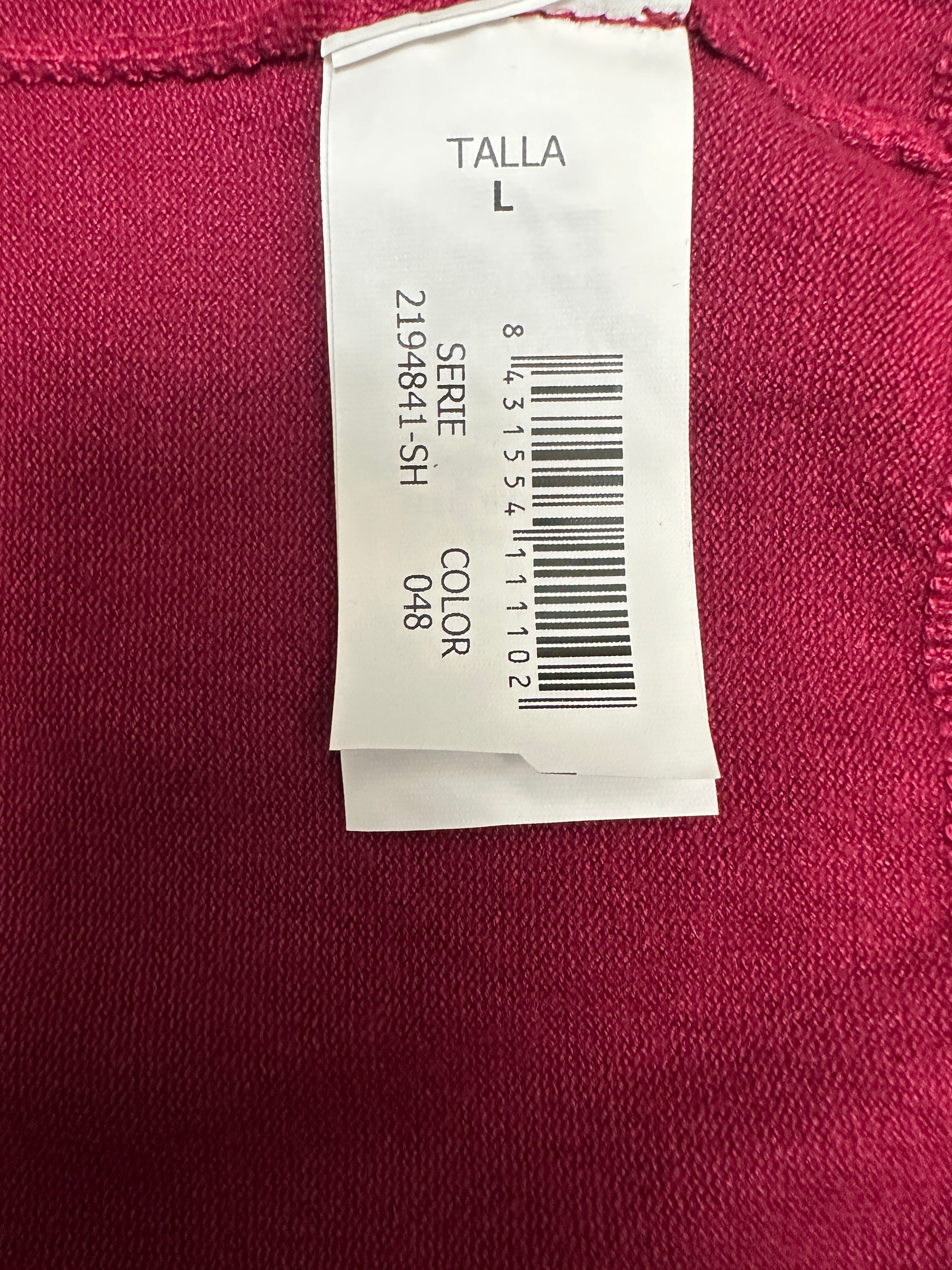 Solera burgundy crewneck knit sweater - size L