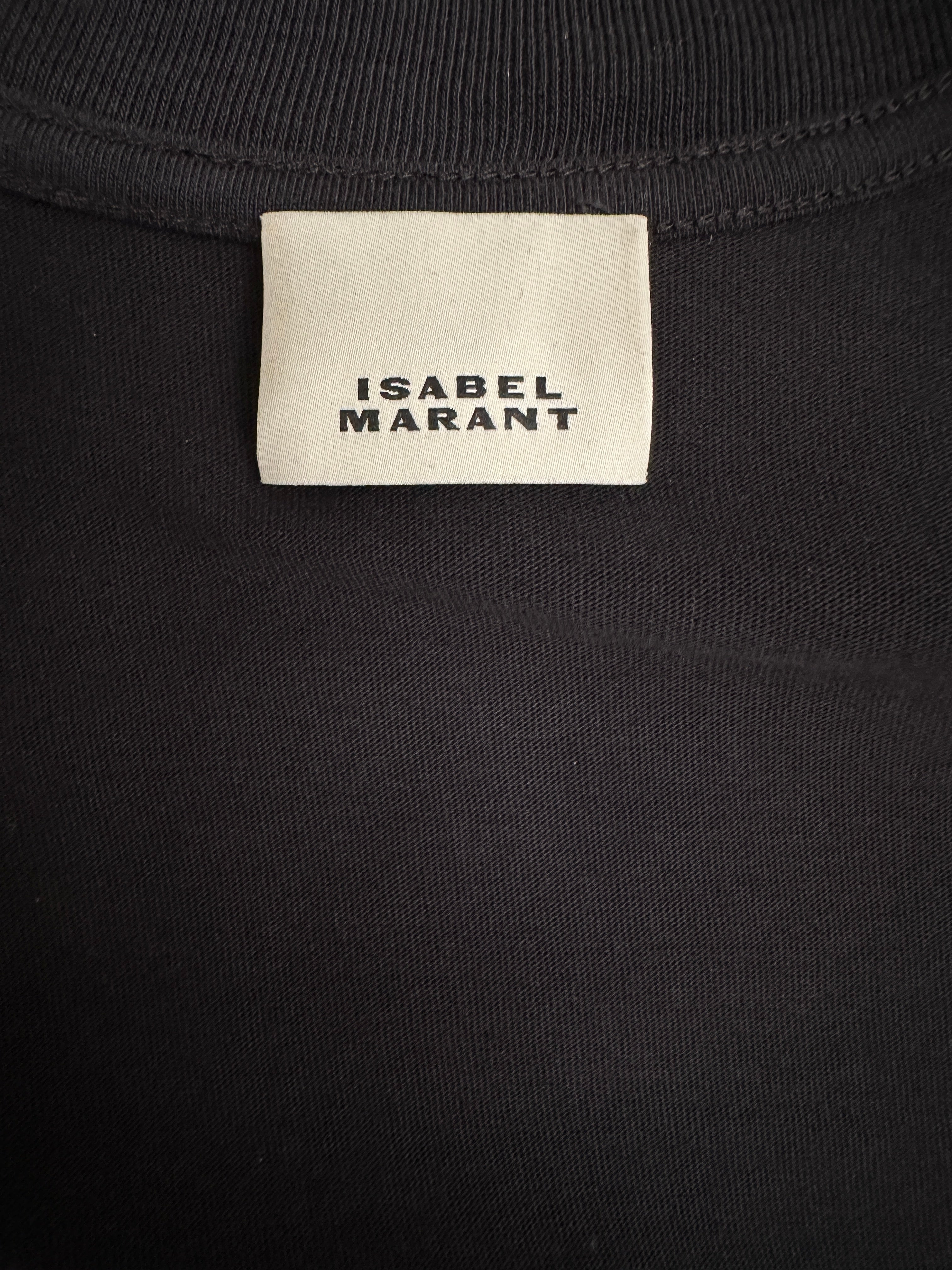 Isabel Marant black lips print tee shirt - size 36