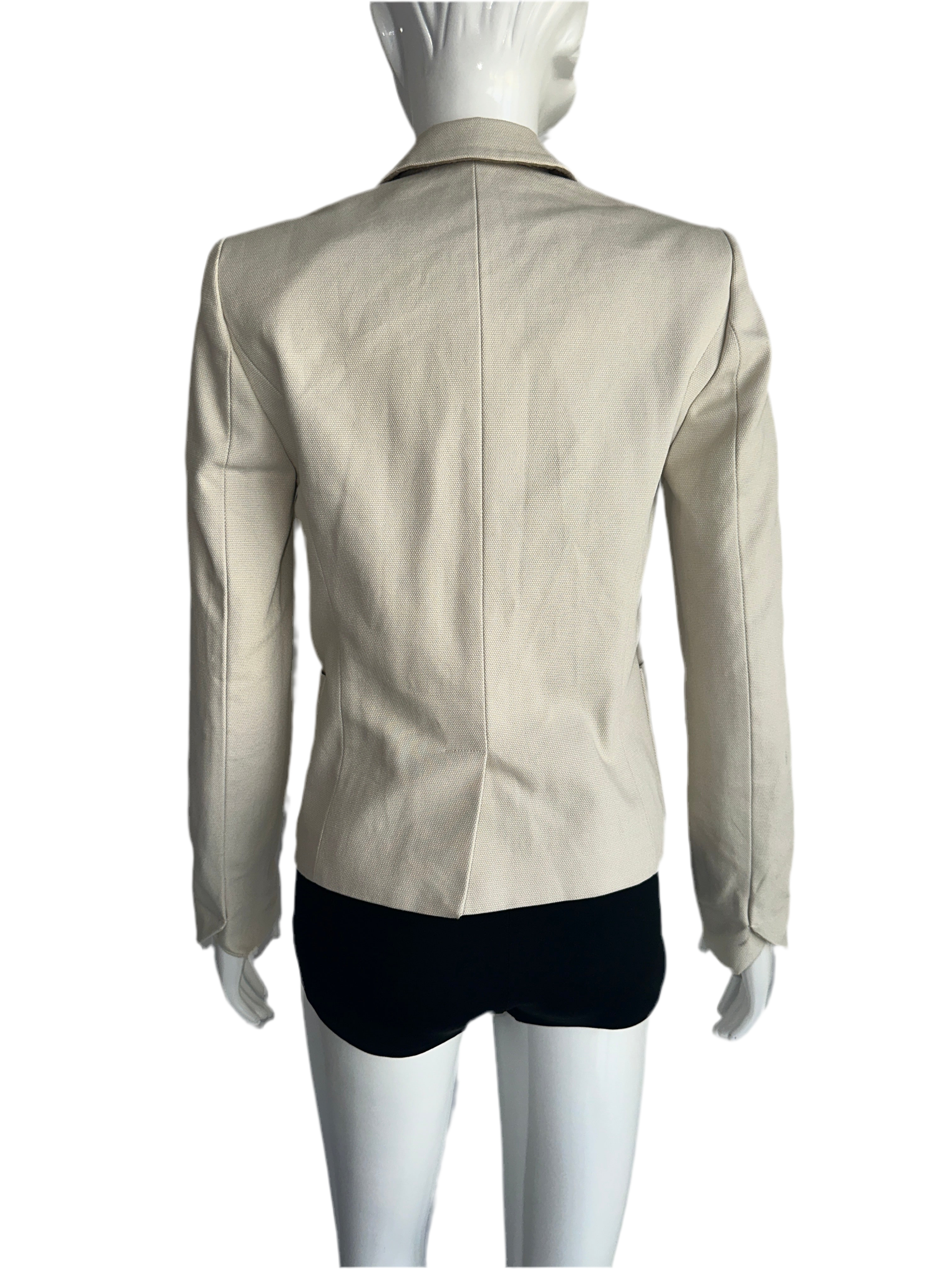 Zadig&Voltaire cream volcan jacket - size 34