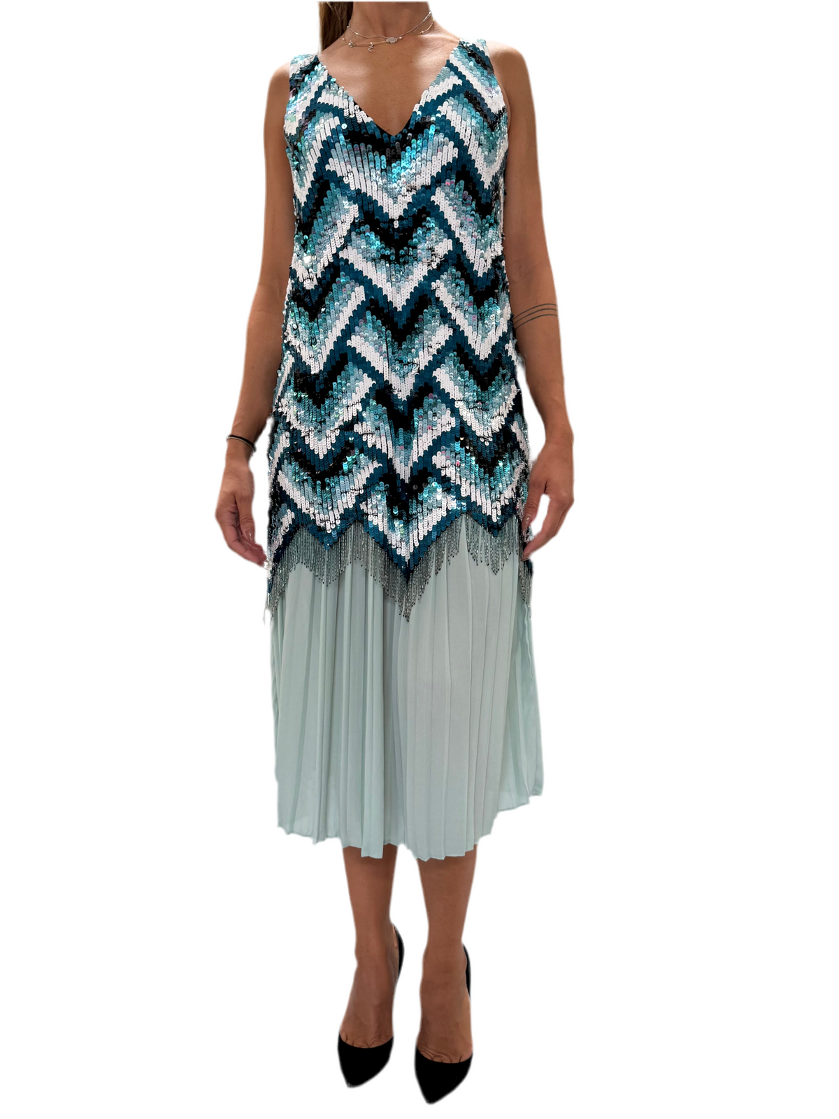 Elisabetta Franchi green skirt - size 40IT