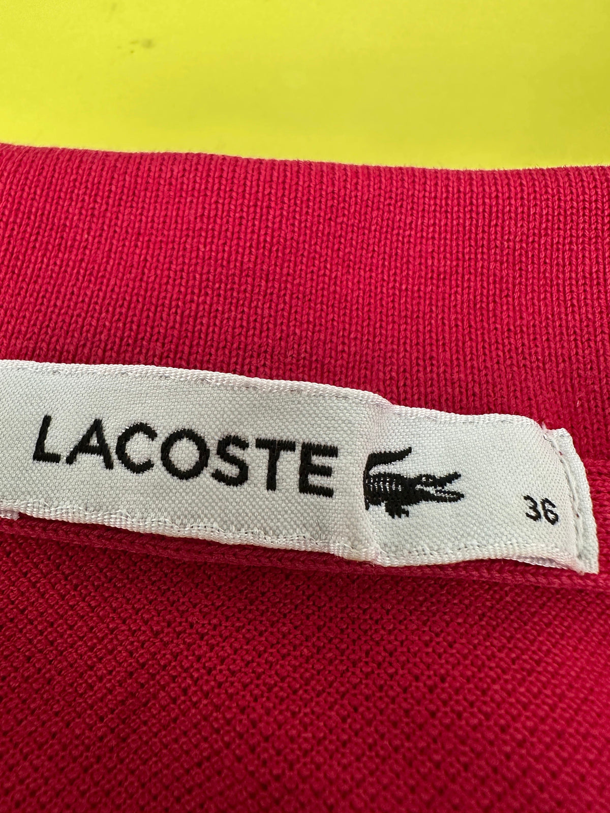 Lacoste red polo dress - size 36