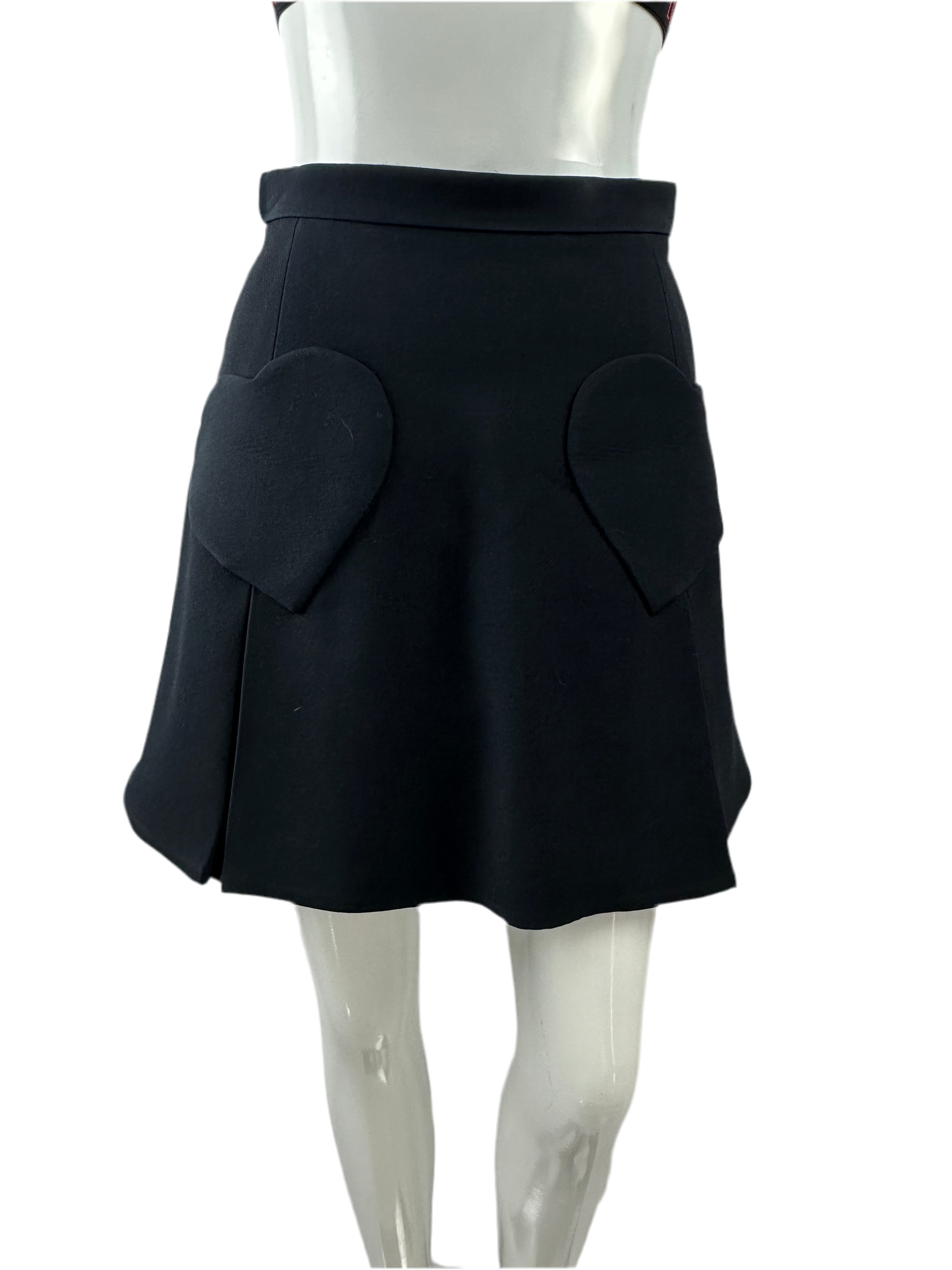 Christian DIOR Dioramour miniskirt with heart-shaped pockets - size 34