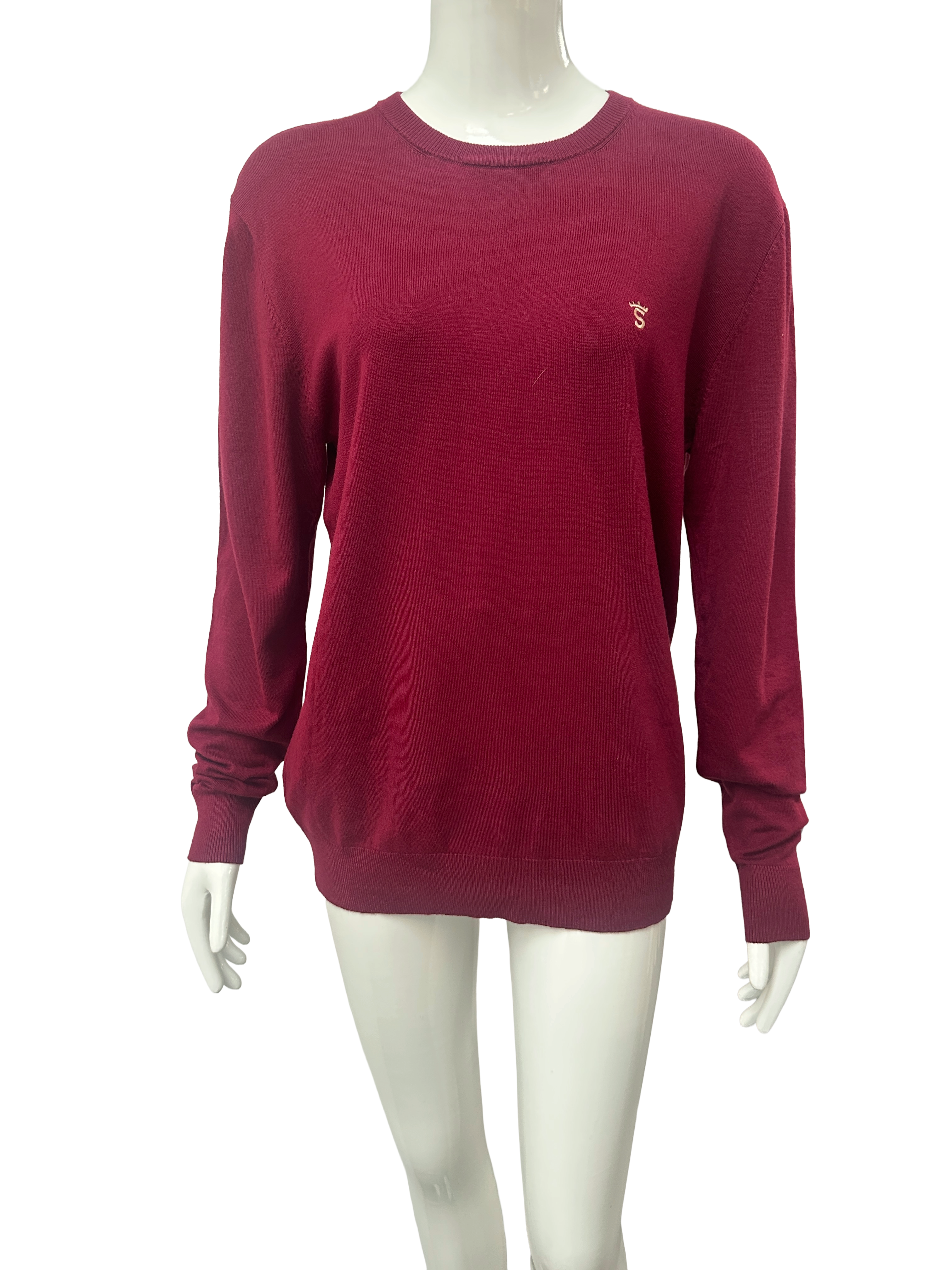 Solera burgundy crewneck knit sweater - size L