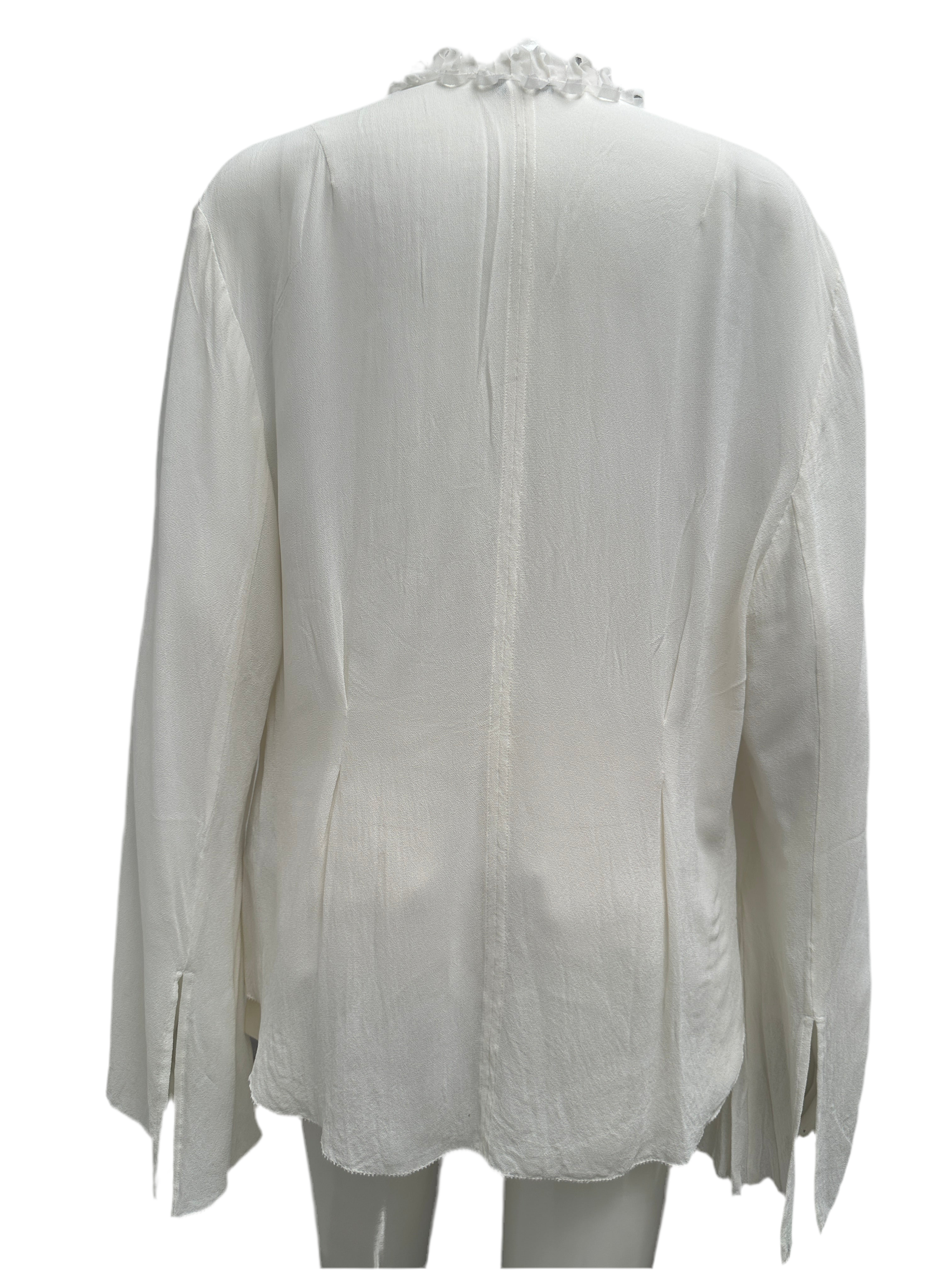 H&M Edition white shirt with ornament - size 36