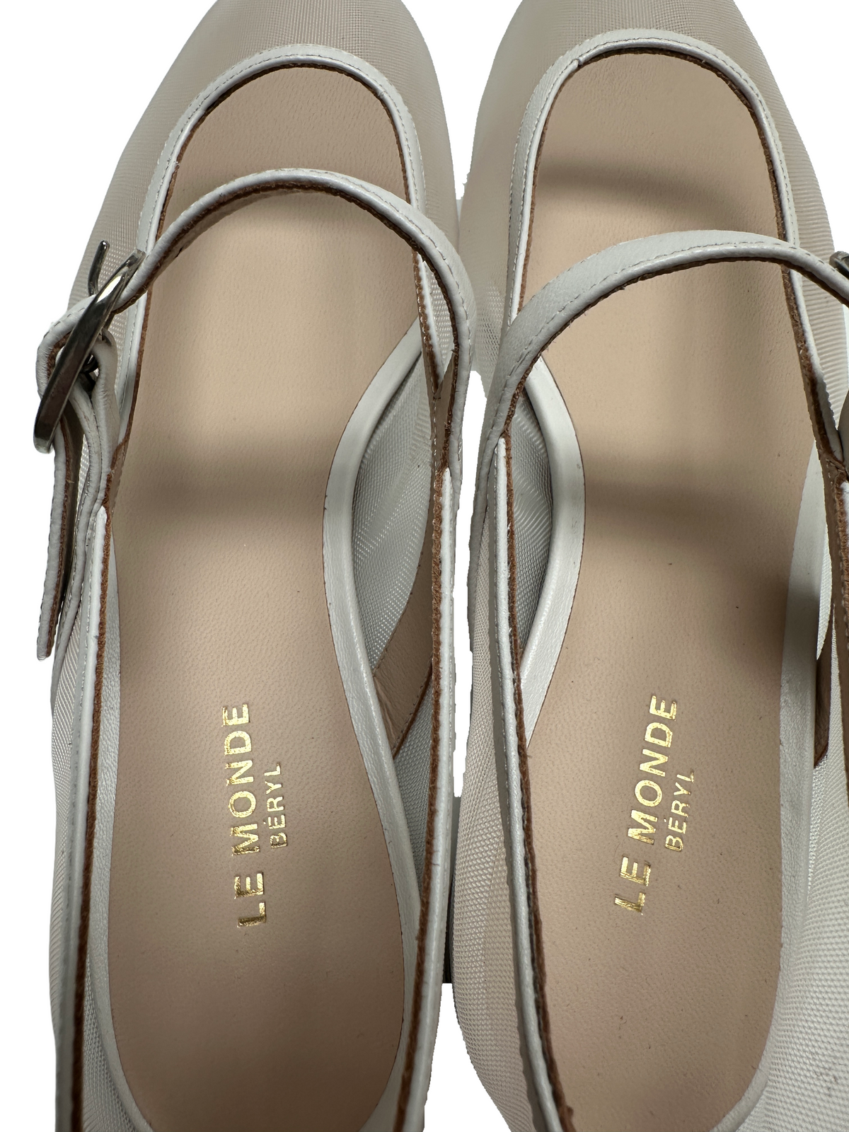 Le Monde Béryl white Mary Jane - size 37