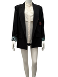 LeTrio black suit jacket open at the back - size 38