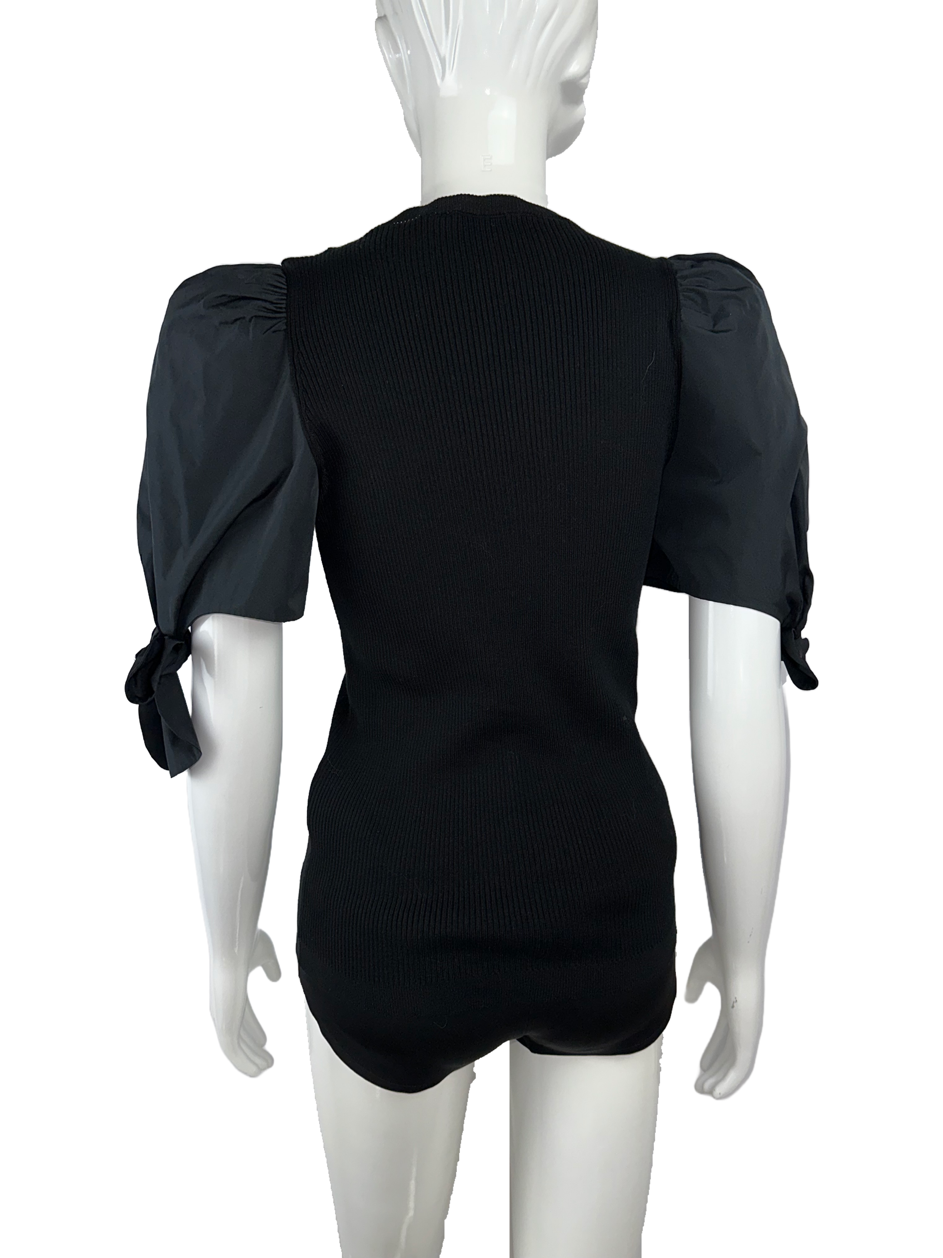 Red Valentino ruffle-sleeve T-shirt - size L