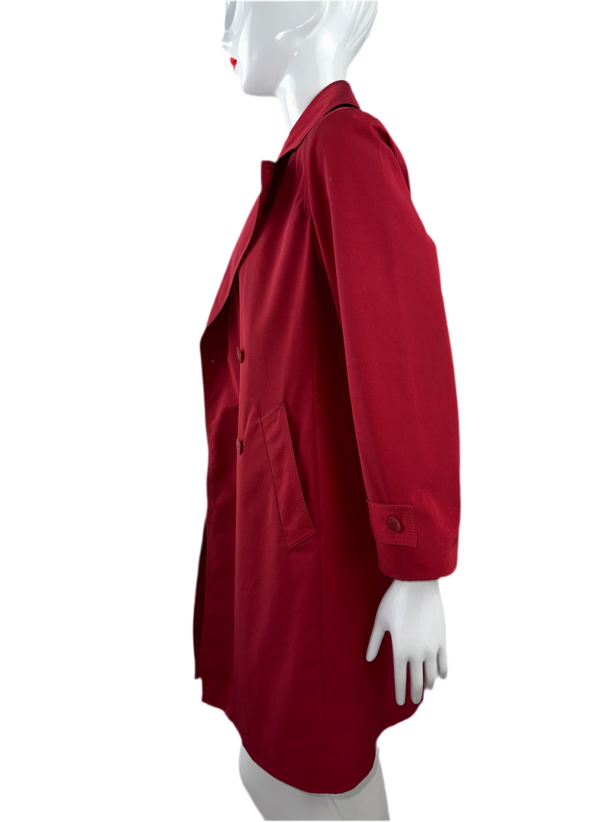 Gerard Darel red trench coat with waist belt - size 36