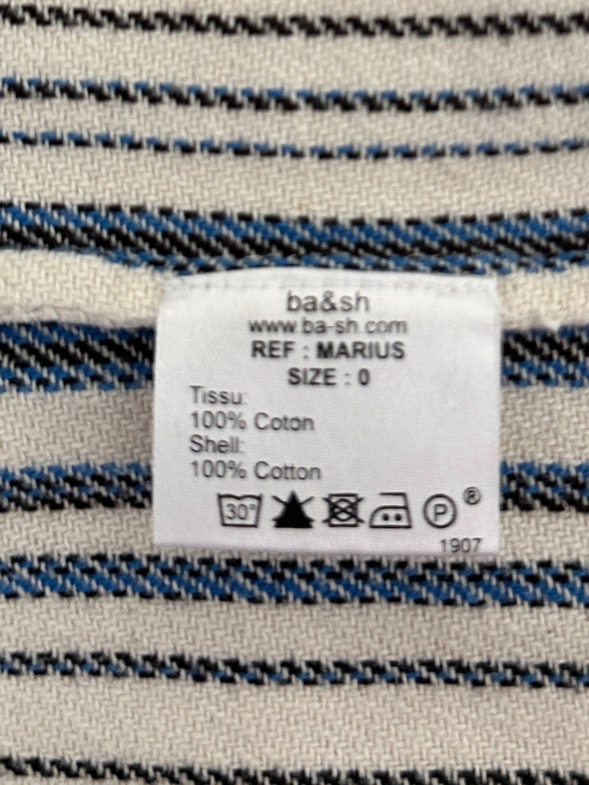 Ba&sh blue and white striped shirt - size 34