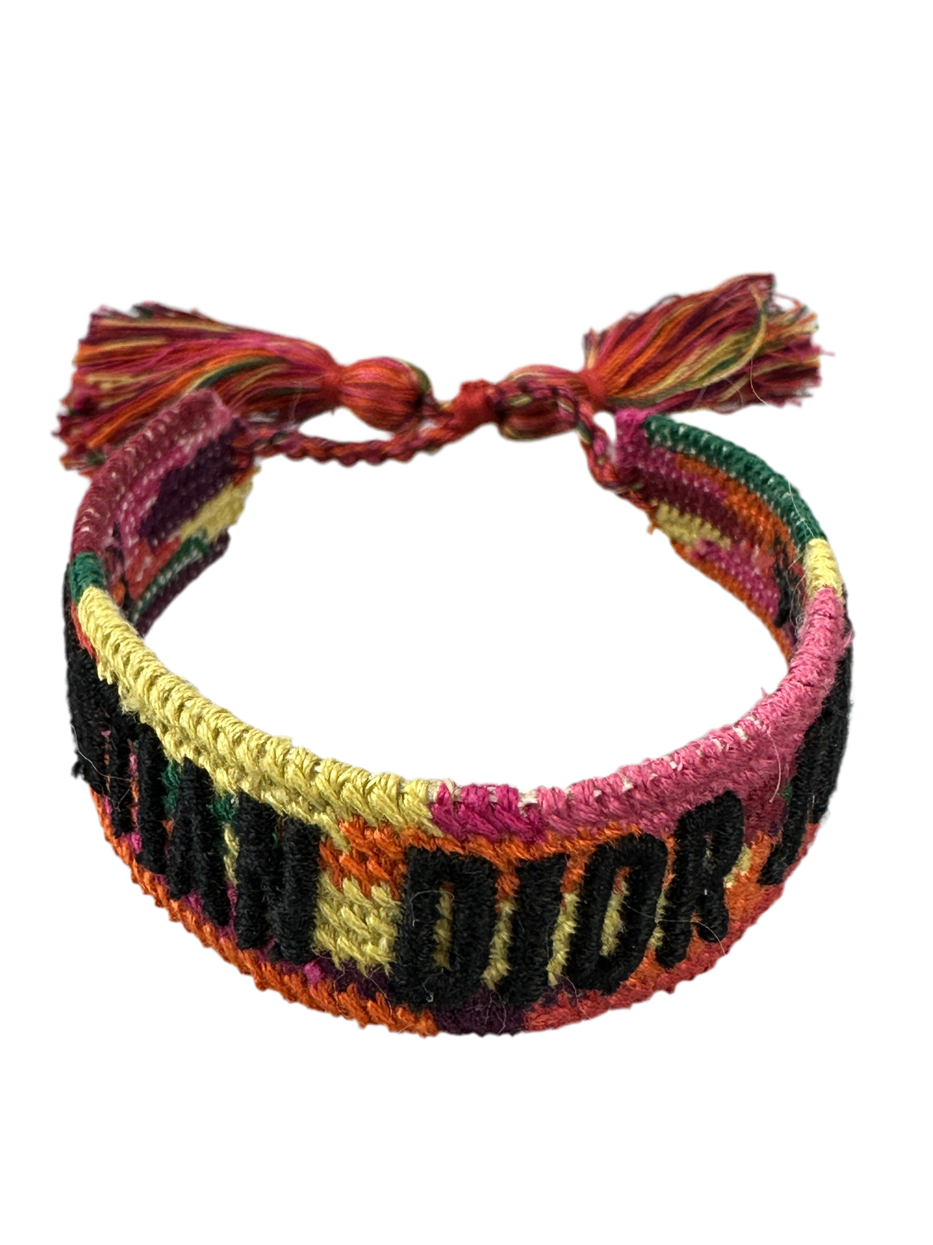 Multicolor J'adior cotton bracelet