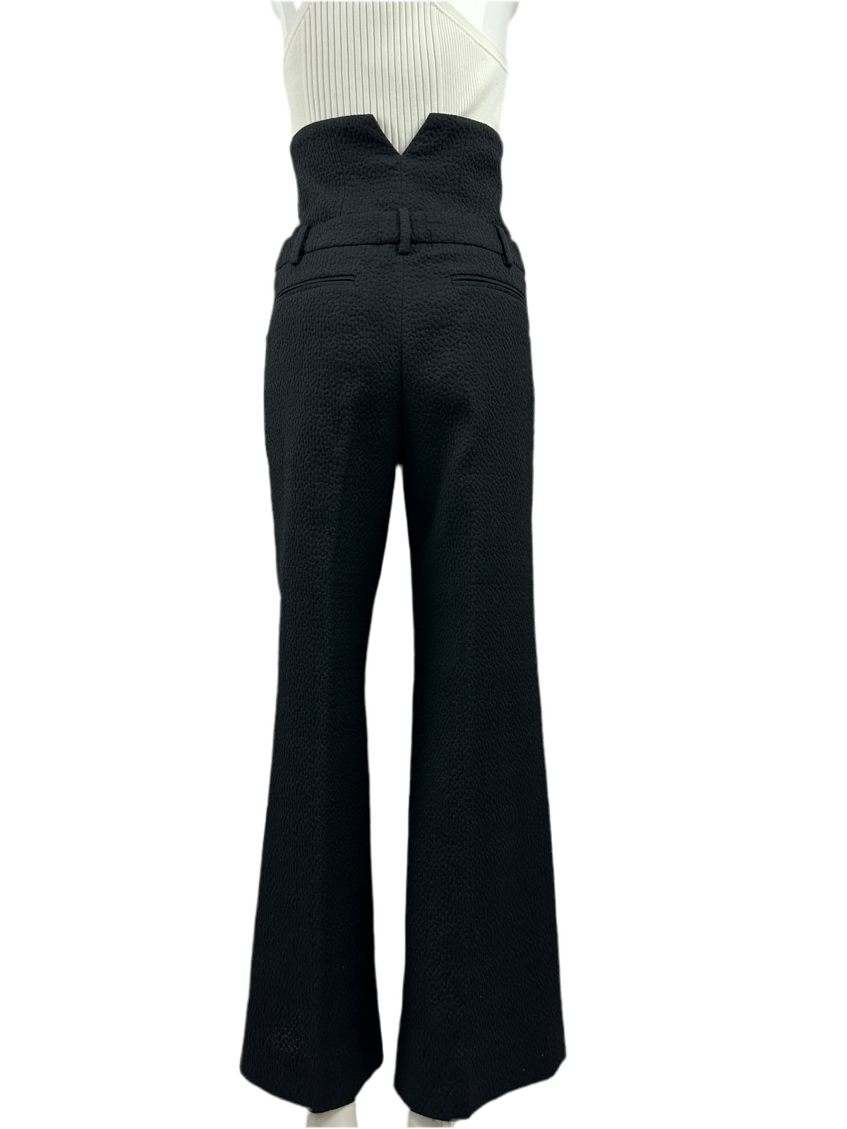 Chanel black high-waisted pants - size 34