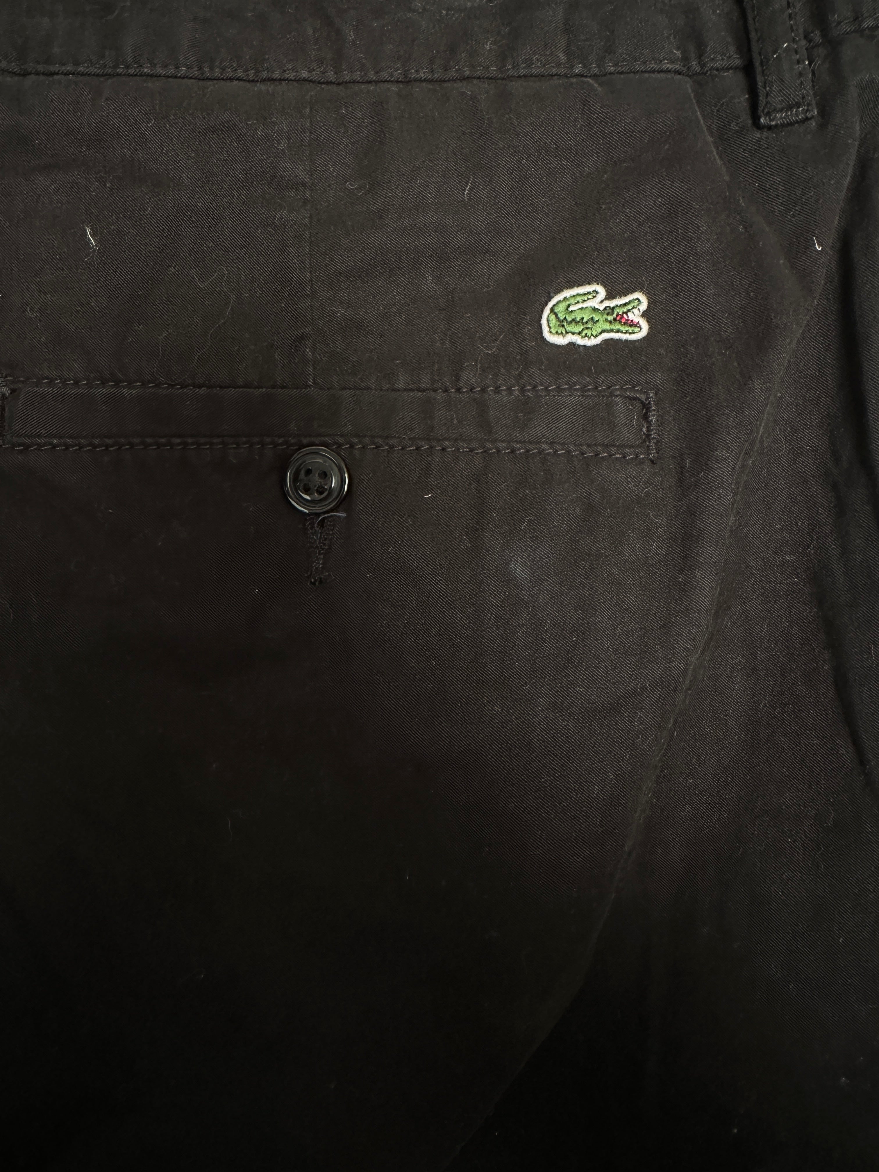 Lacoste black cotton pants - size 46