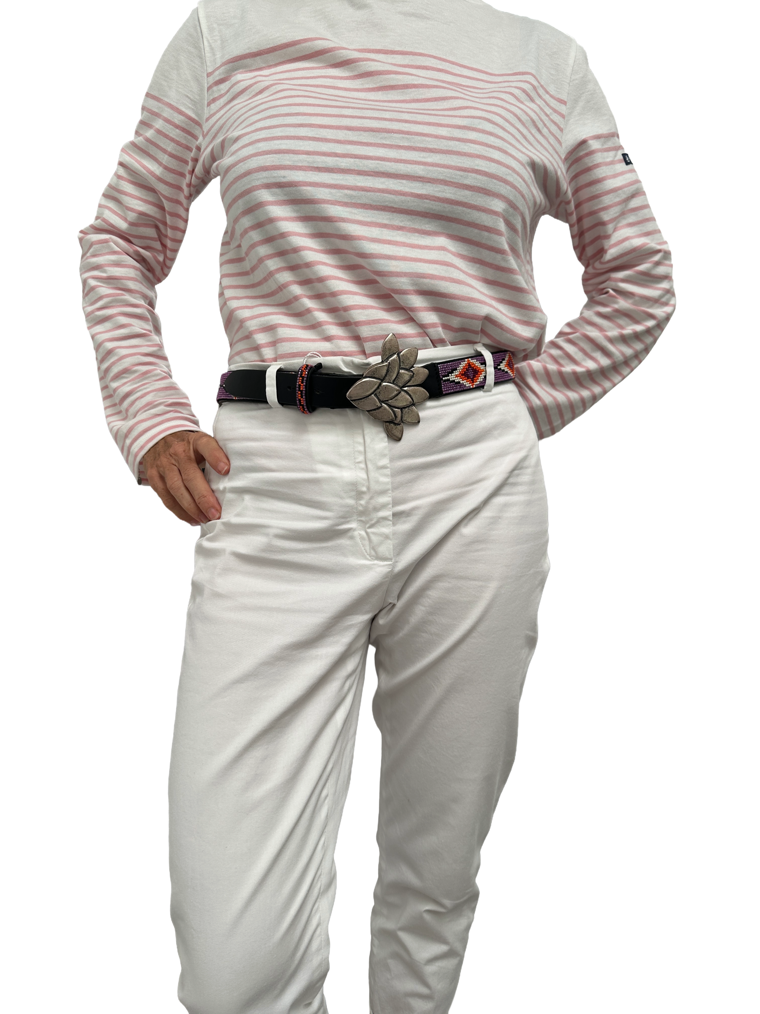 Isabel Marant Leather sequin embellishment belt