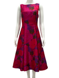 Adriana Papell pink-purple flower dress - size 42