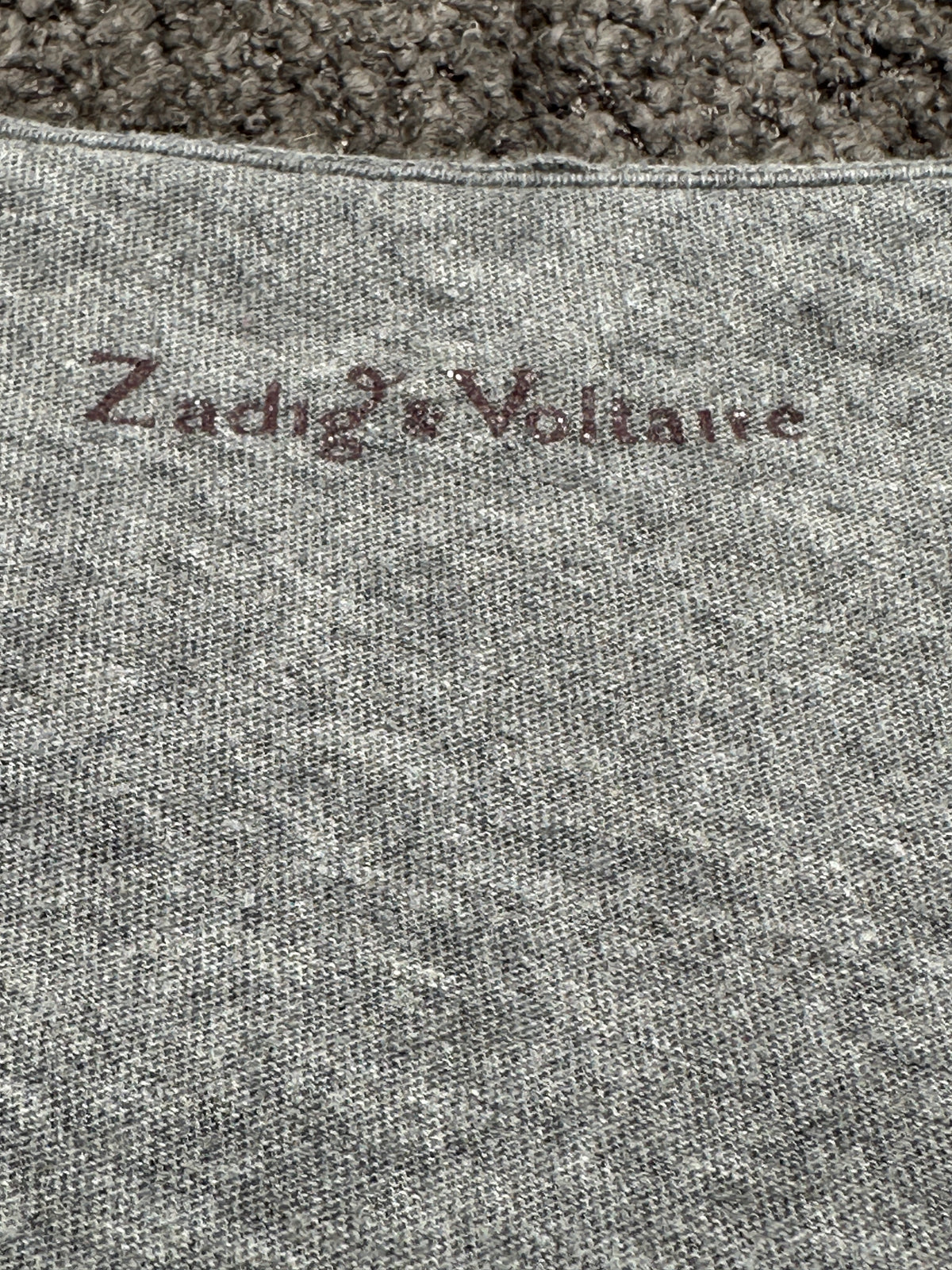 Zadig & Voltaire grey eagle t-shirt - size 38