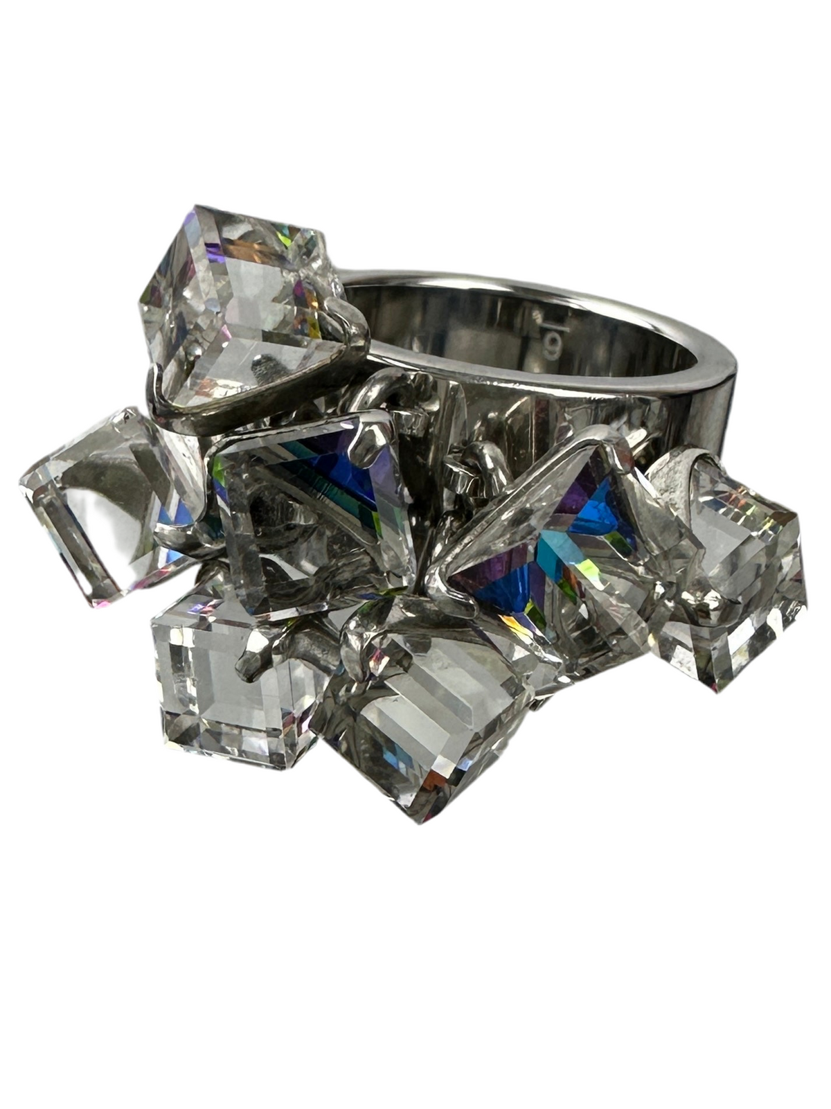 Swatch LOVE explosion crystal ring