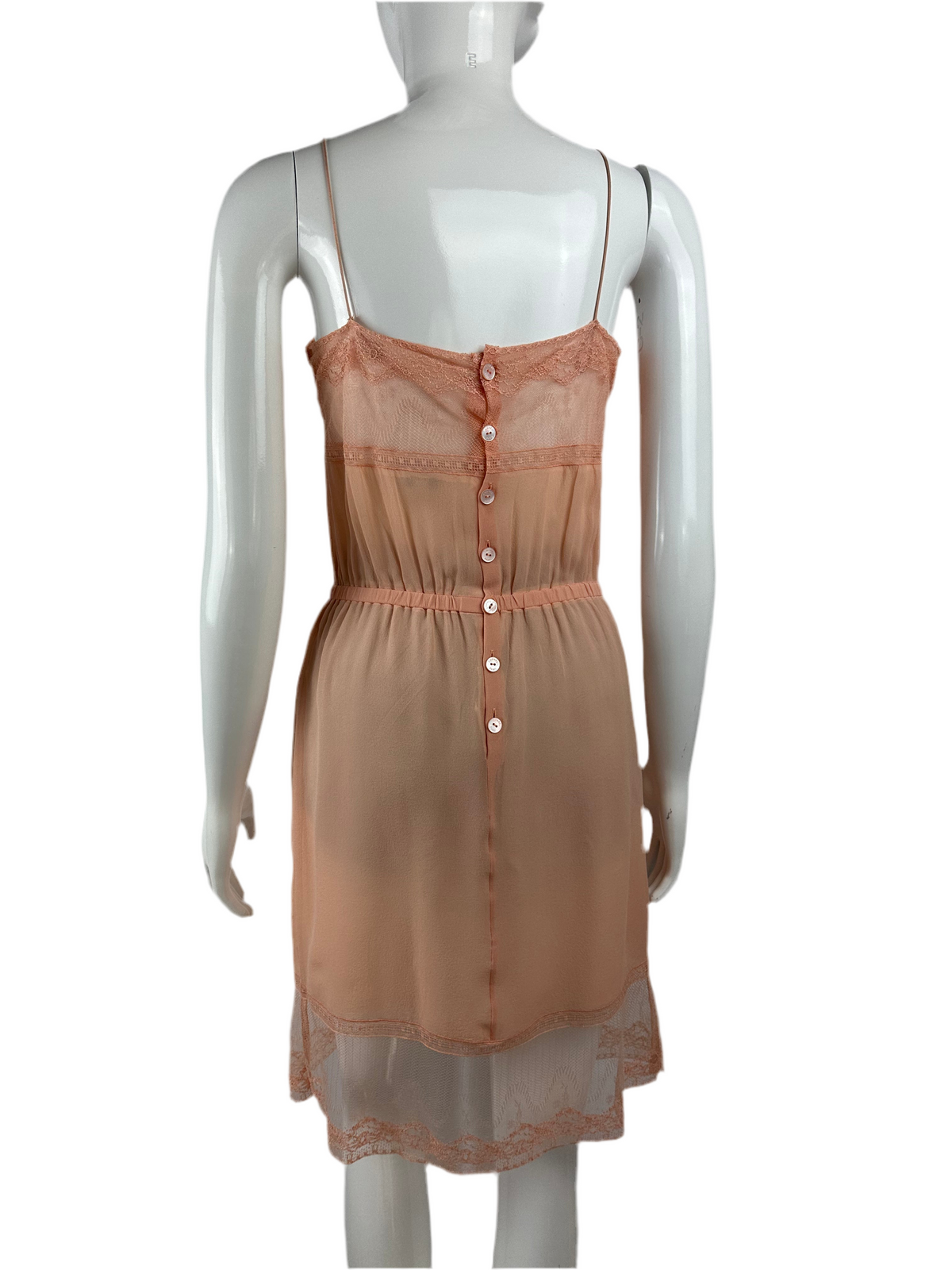 Chanel Pink 100% silk dress - size 42 resized to fit 34FR