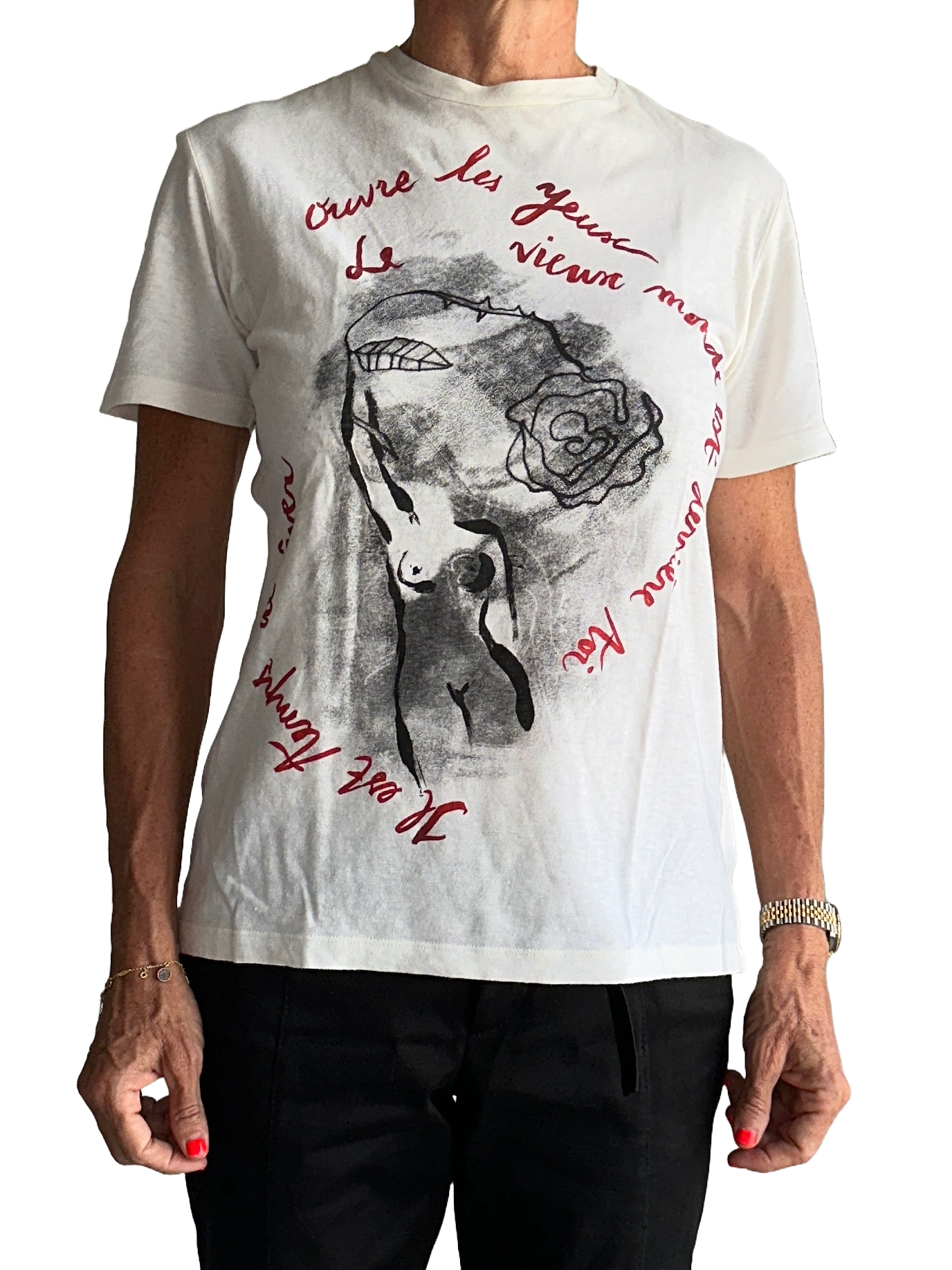 Dior tee shirt “ouvre les yeux” - size 36