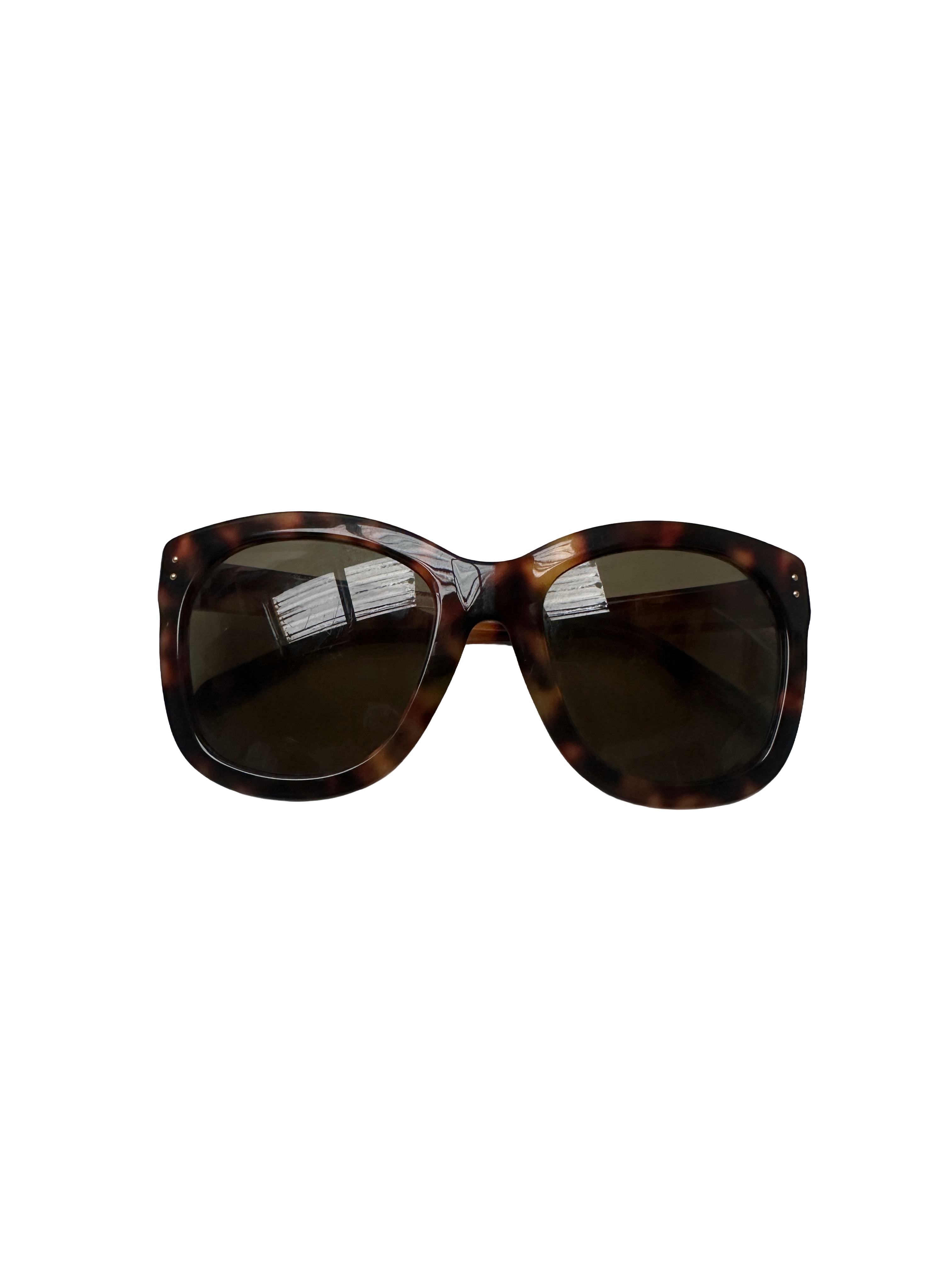Linda Farrow oversized tortoiseshell sunglasses