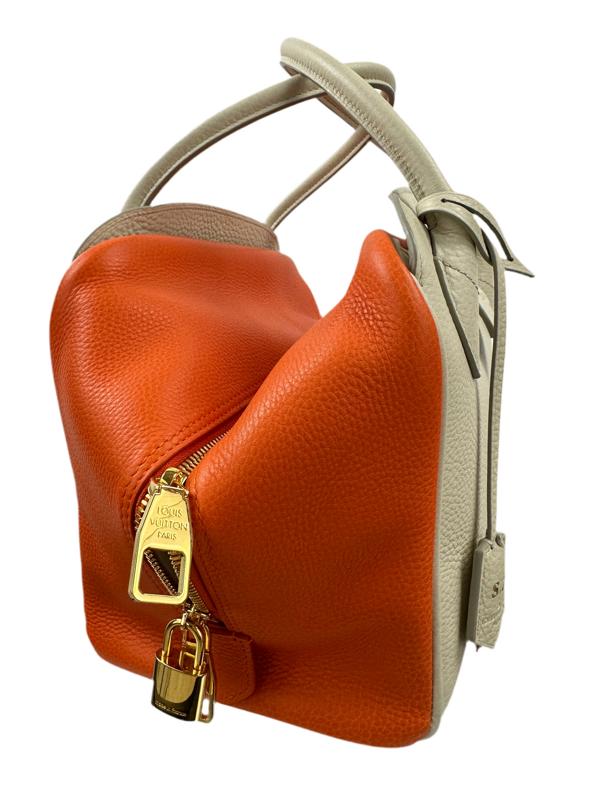 Louis Vuitton Milaris PM bicolor orange & cream