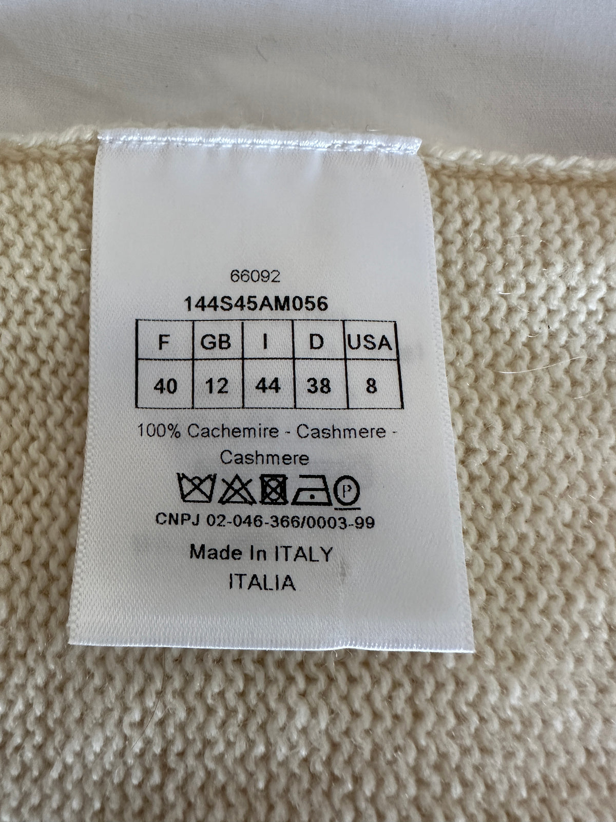 Dior “see you” cream sweater - size 40